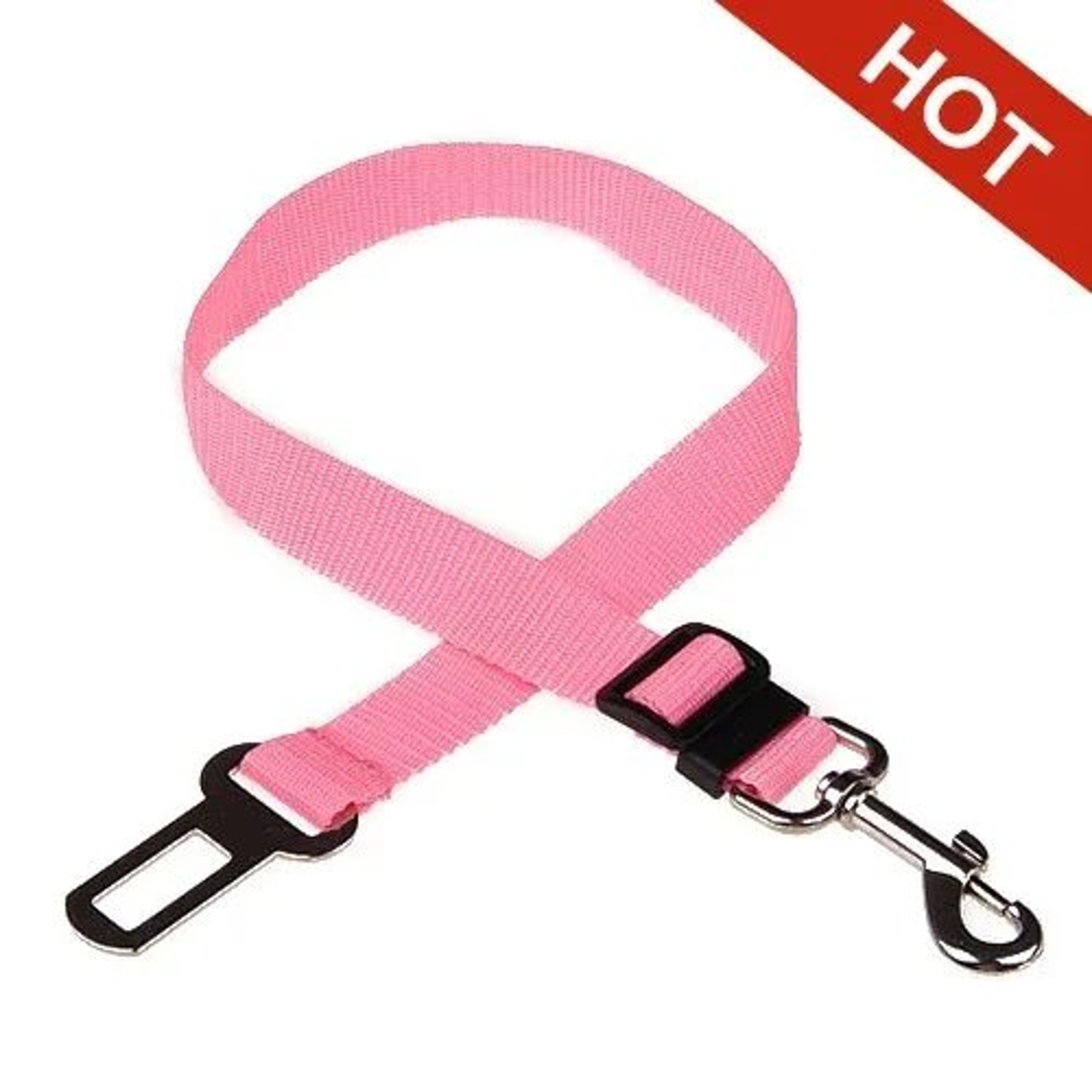Adjustable Dog Car Seat Belt Safety Leash  Nylon Travel Harness Restraint For Secure Pet Car Rides 12