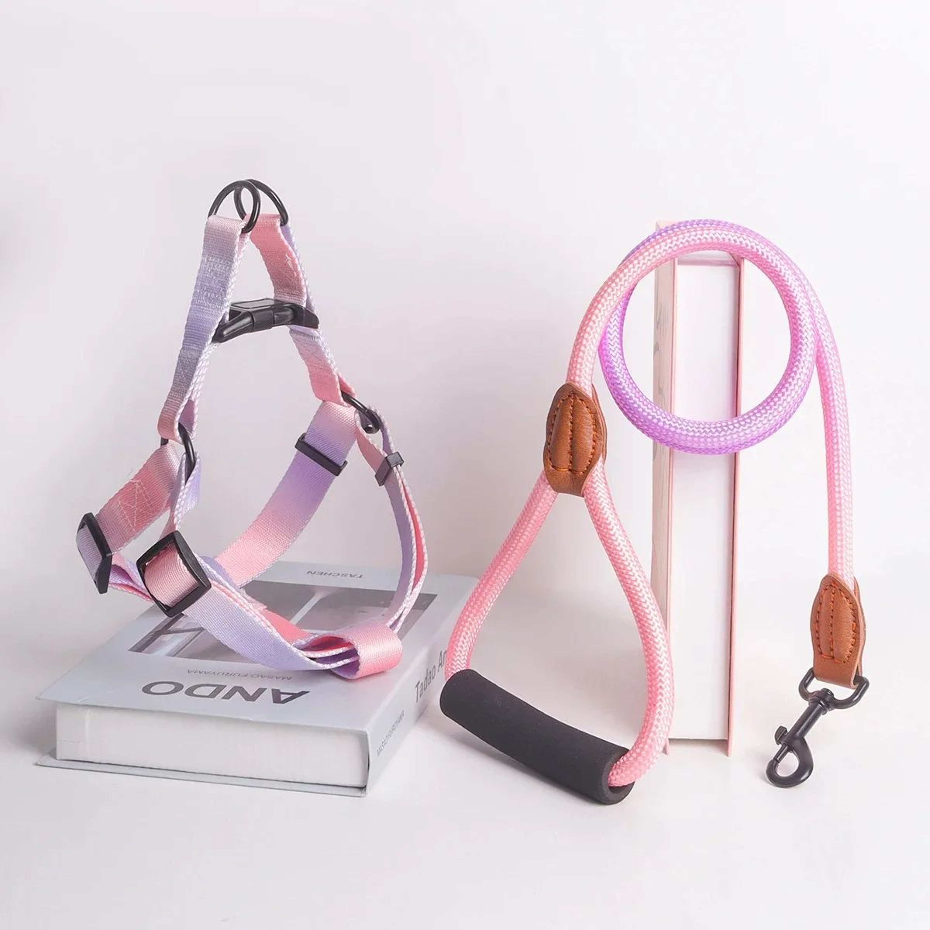 Adjustable Dog Harness  Leash Set  Soft Chest Vest Walking Harness For Small Dogs  Puppies 9