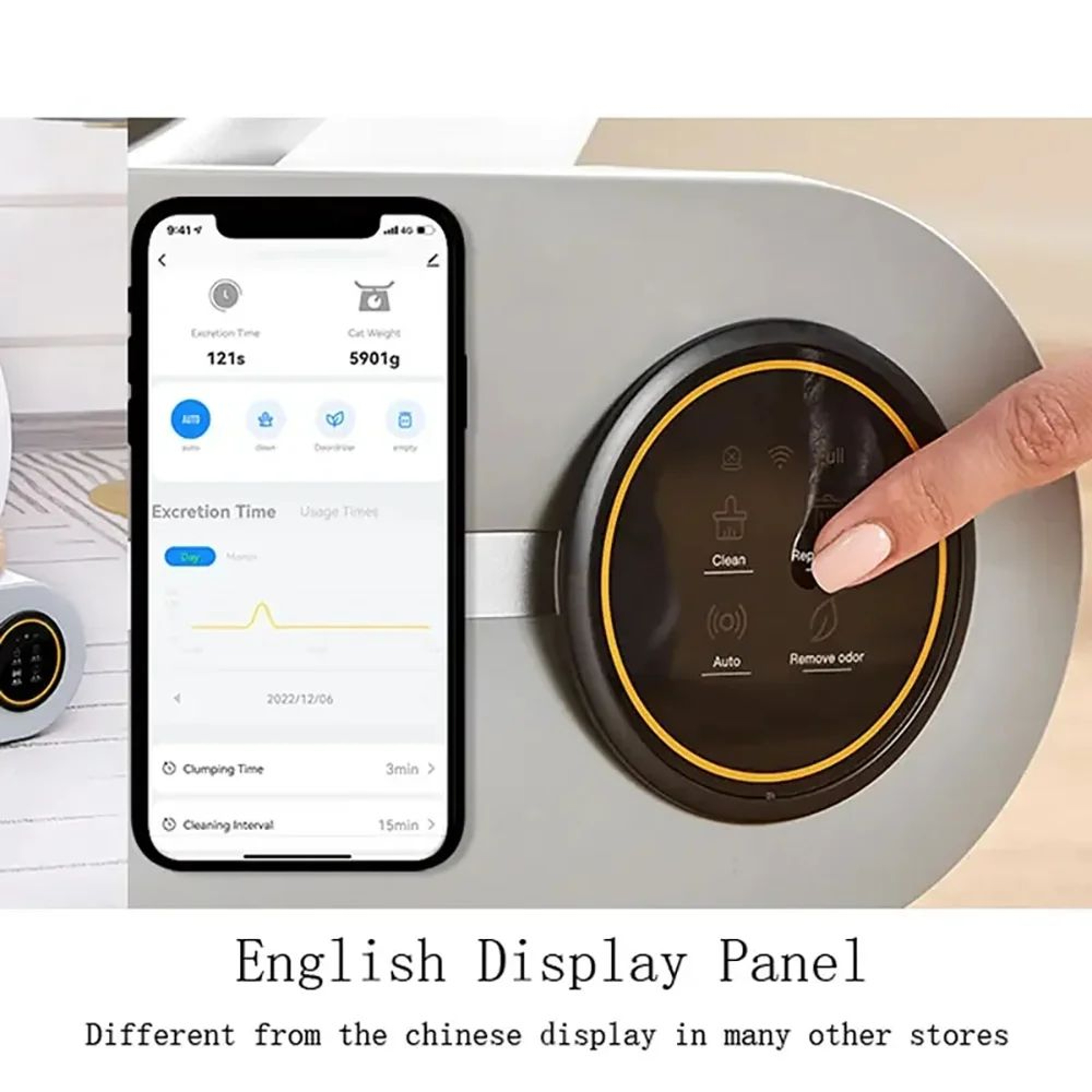 Tonepie 65L Smart SelfCleaning Cat Litter Box  Fully Enclosed Automatic Pet Toilet With App Control