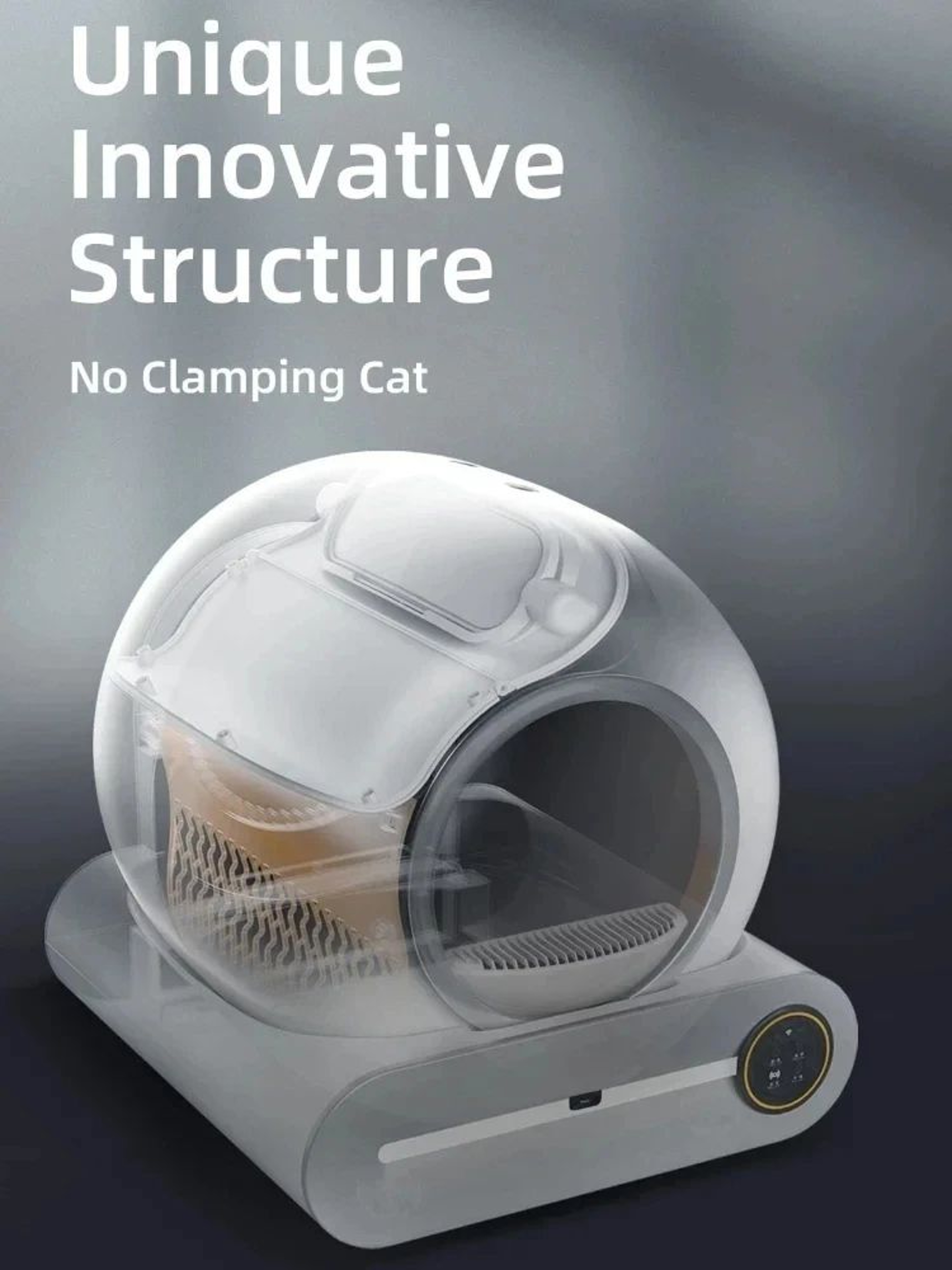 Tonepie 65L Smart SelfCleaning Cat Litter Box  Fully Enclosed Automatic Pet Toilet With App Control