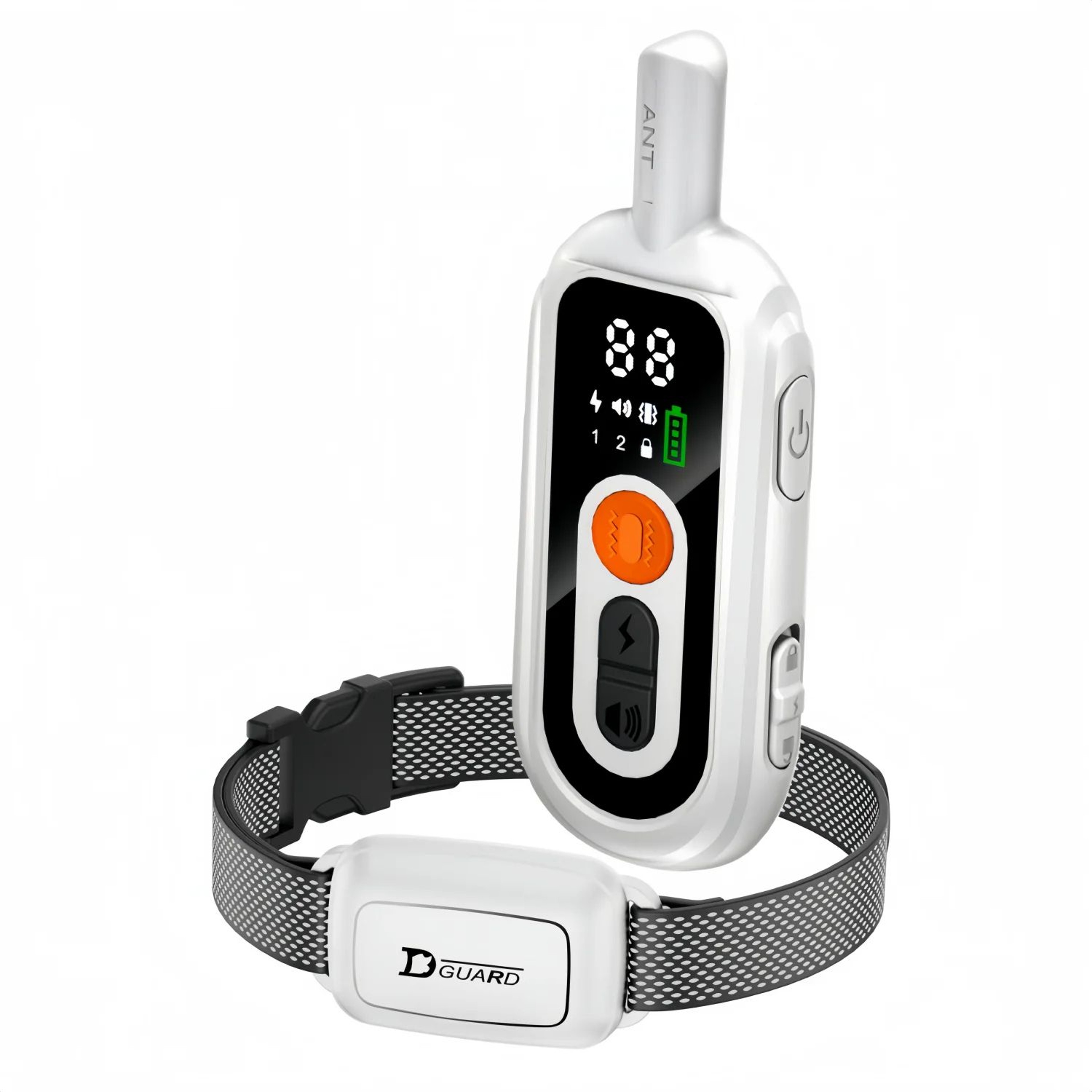 Rechargeable AntiBark Dog Training Collar  Remote Control Beep Vibration  Adjustable Training Modes 7