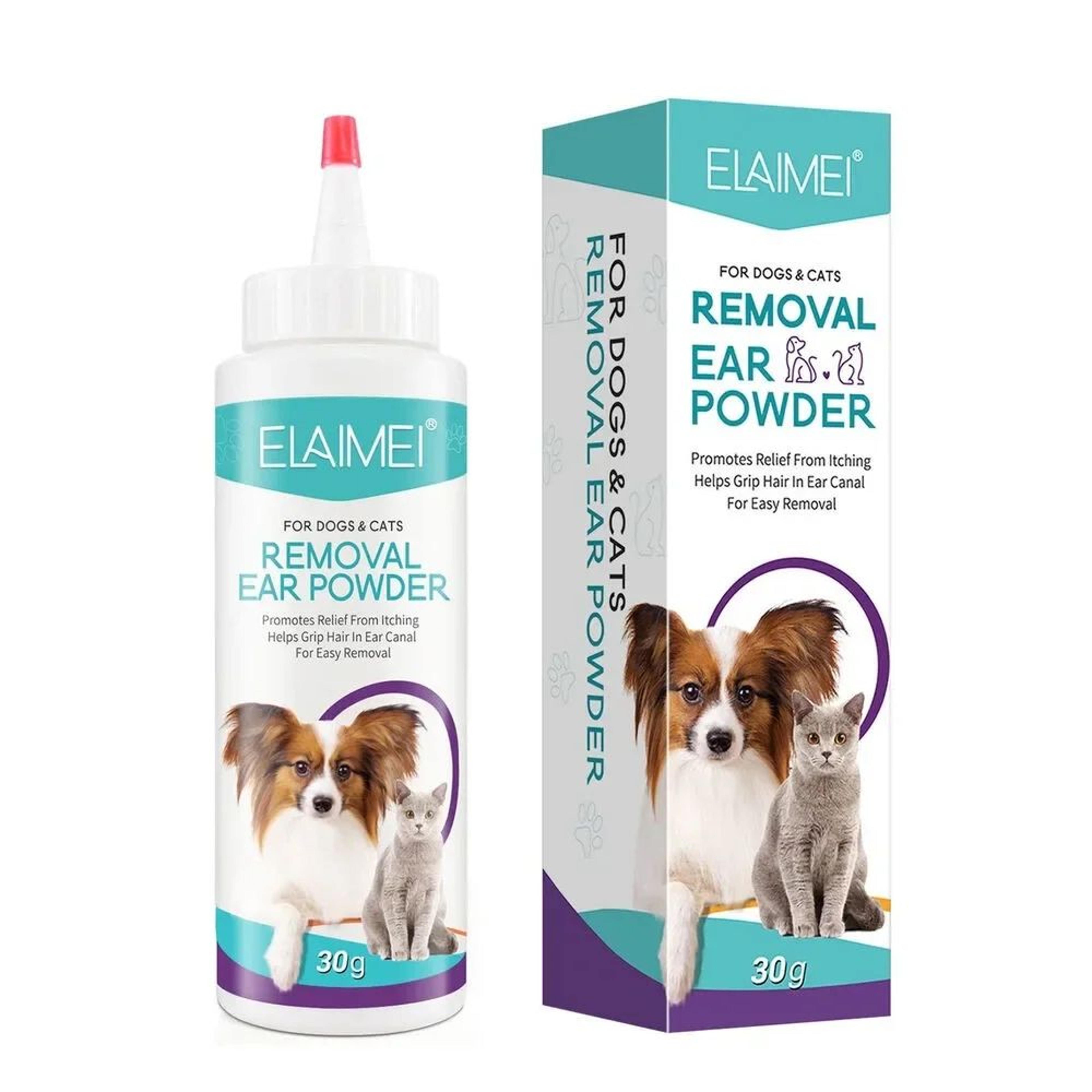 Pet Ear Care Powder  Ear Hair Removal  Cleaning Powder For Dogs And Cats With Odor And Itch Control 4