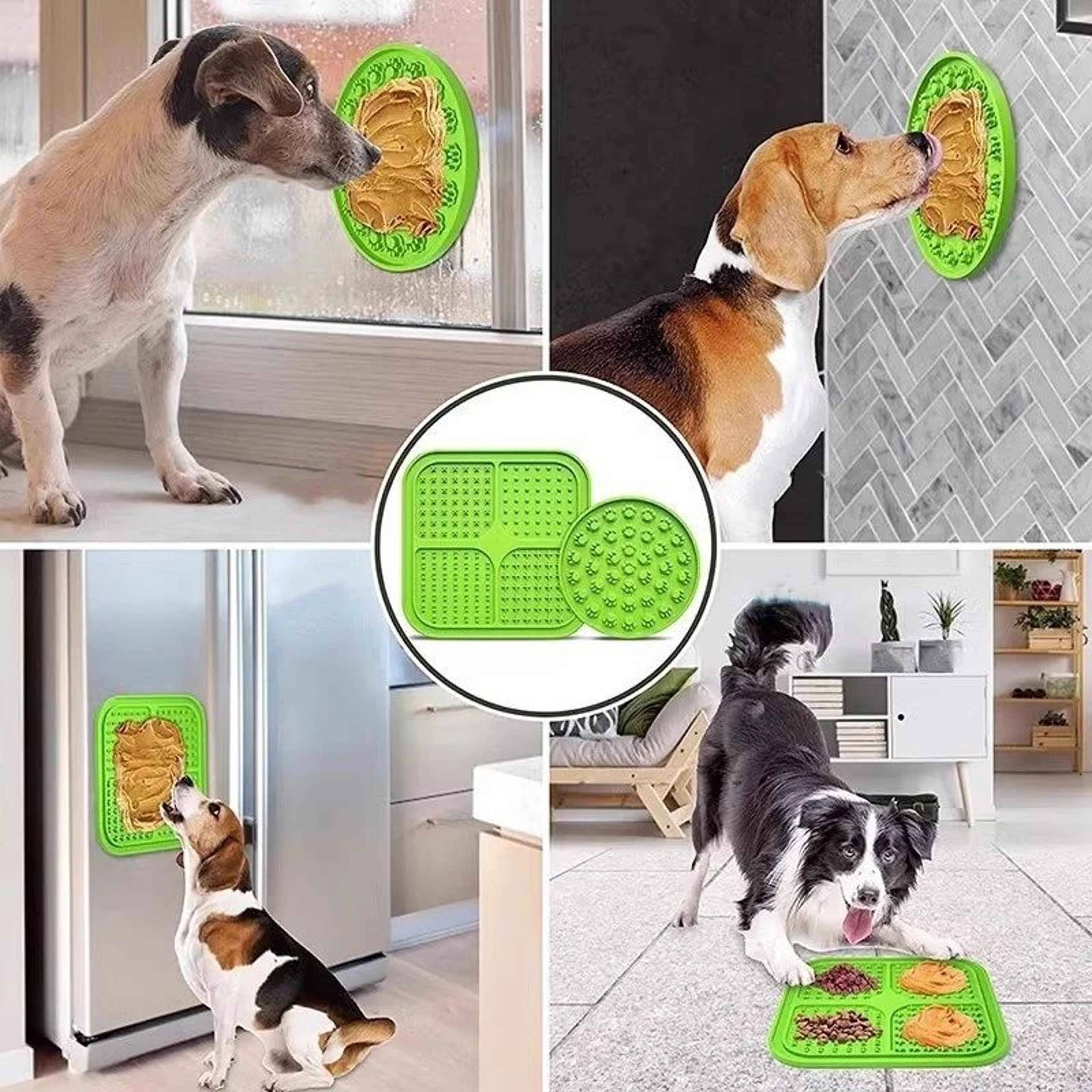 Silicone Dog Lick Mat With Suction Cups  Slow Feeder Training Mat For Bathing Grooming  Anxiety Rel 0