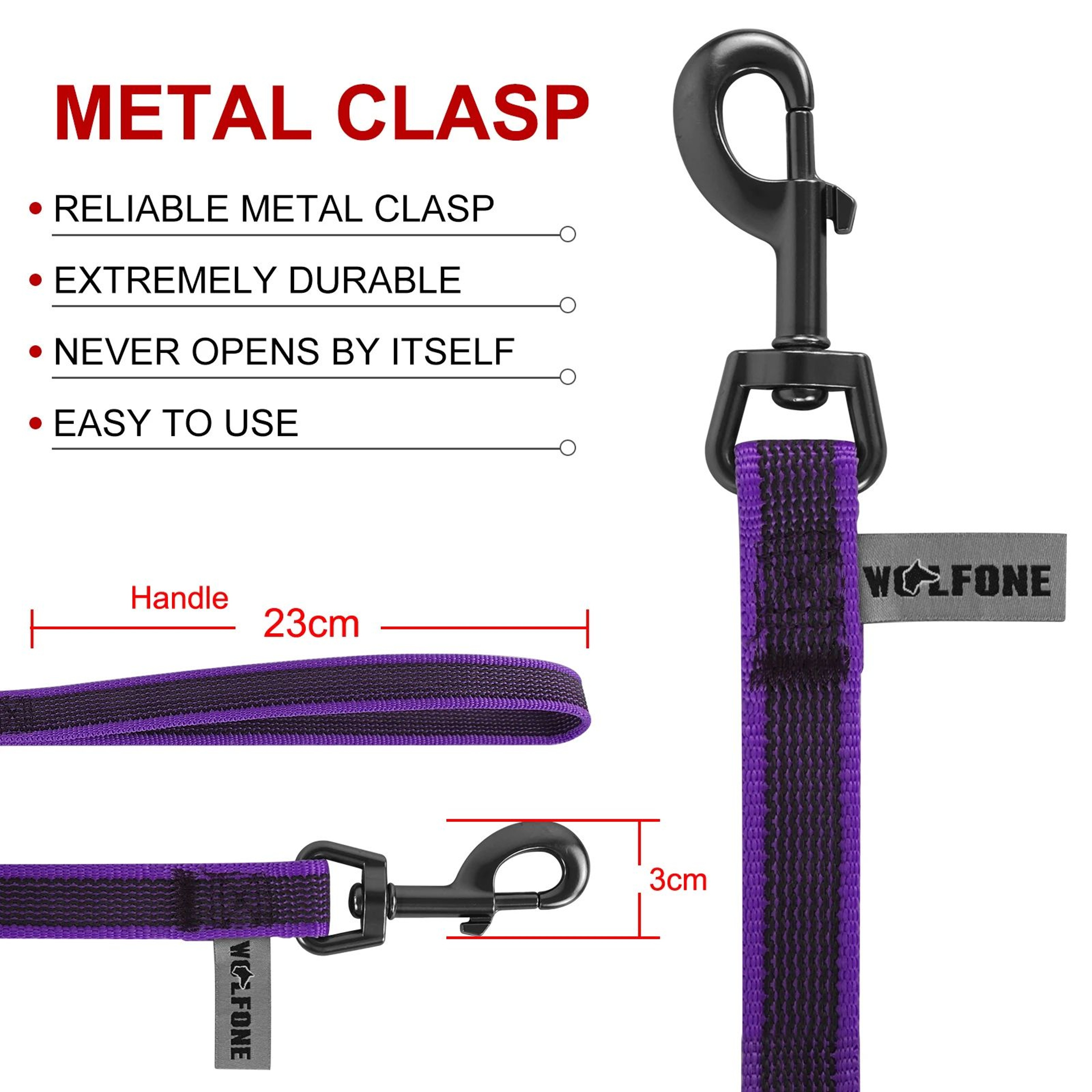 Long Training Dog Leash  Durable Fiber Recall Lead For Small Medium  Large Dogs 2