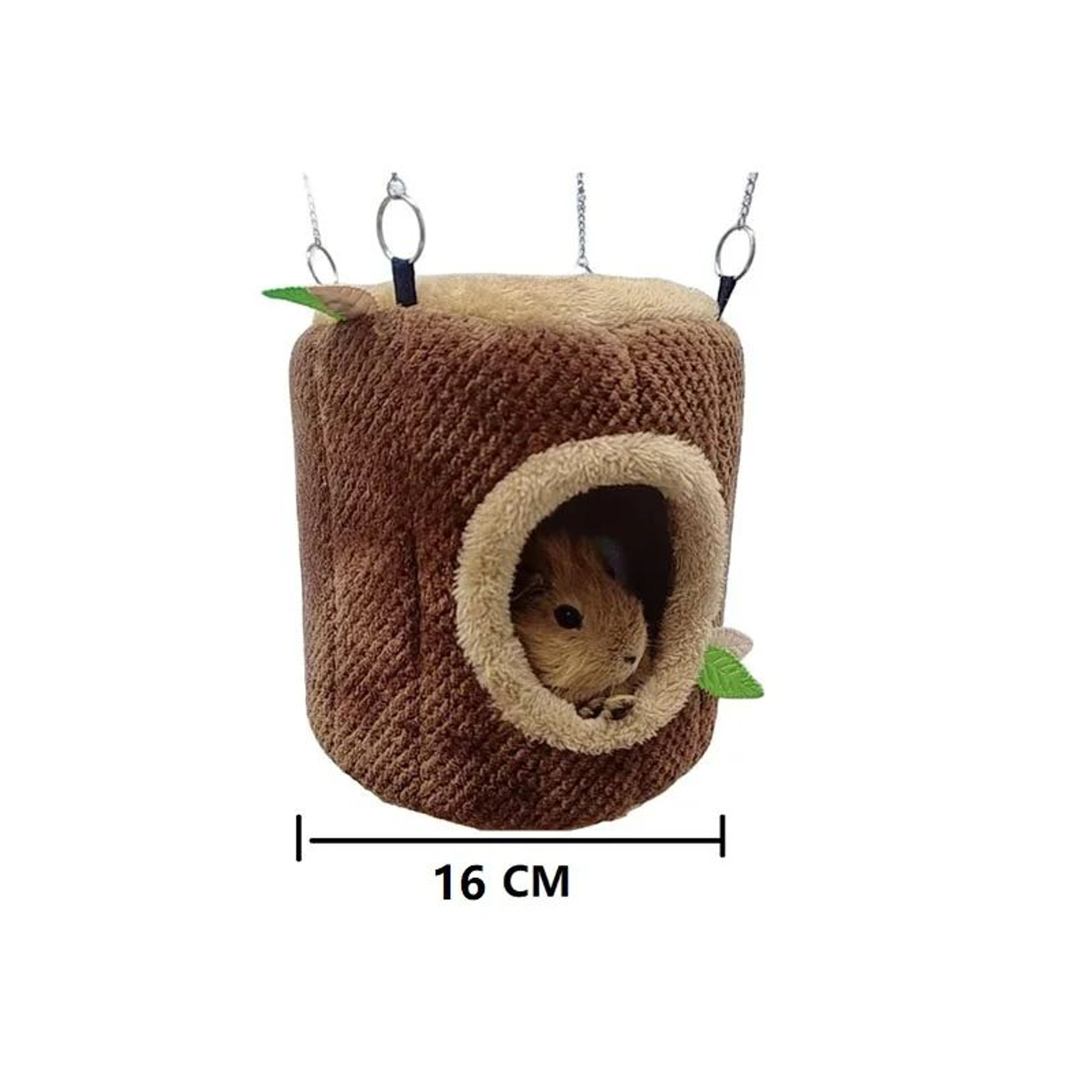 Tree Stump Hamster Hammock Bed  Hanging Small Animal Hideout House For Hamsters Rats Mice  Rodents 6