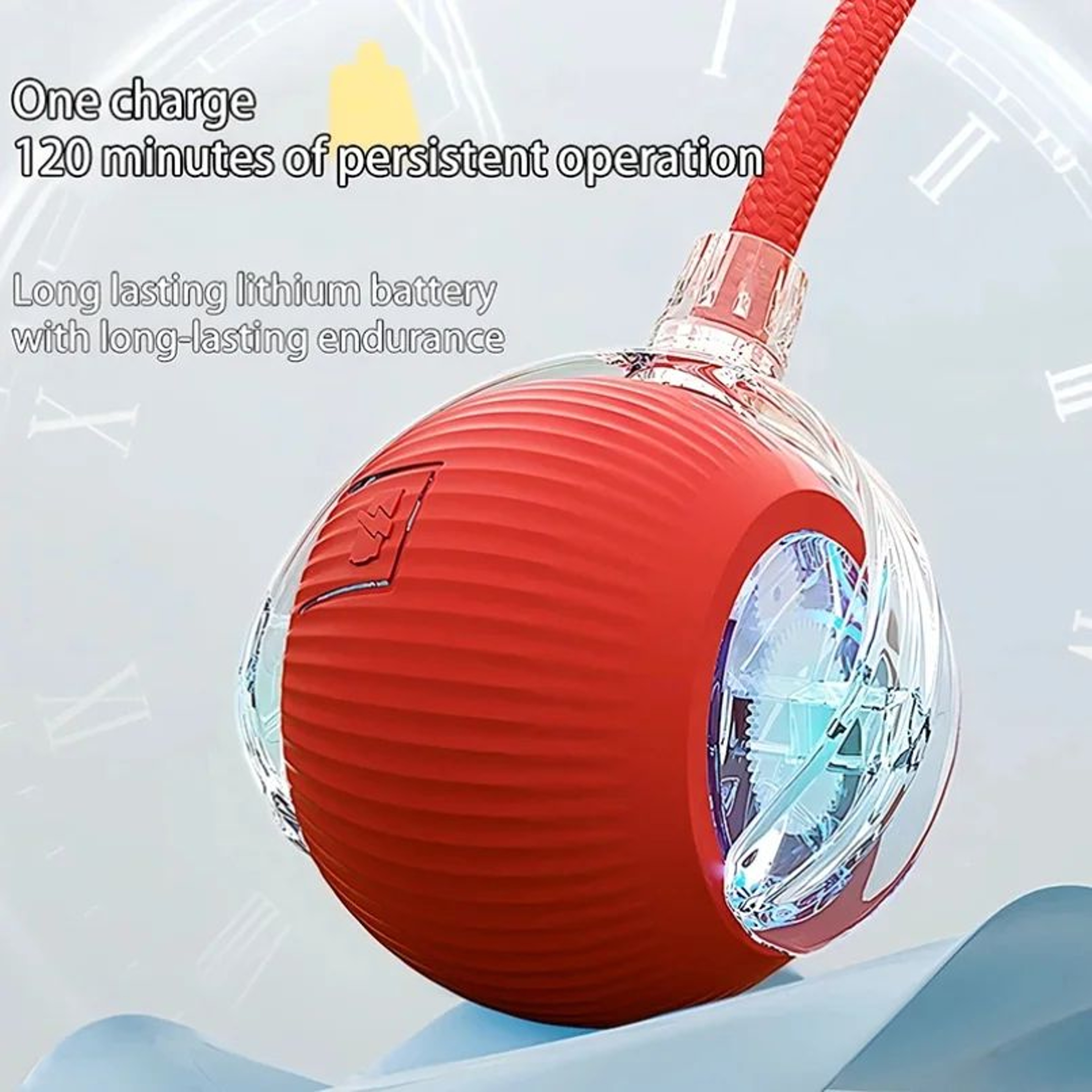 Rechargeable Smart Interactive Rolling Ball With Faux Tail  Automatic Cat  Dog Chase Toy 4