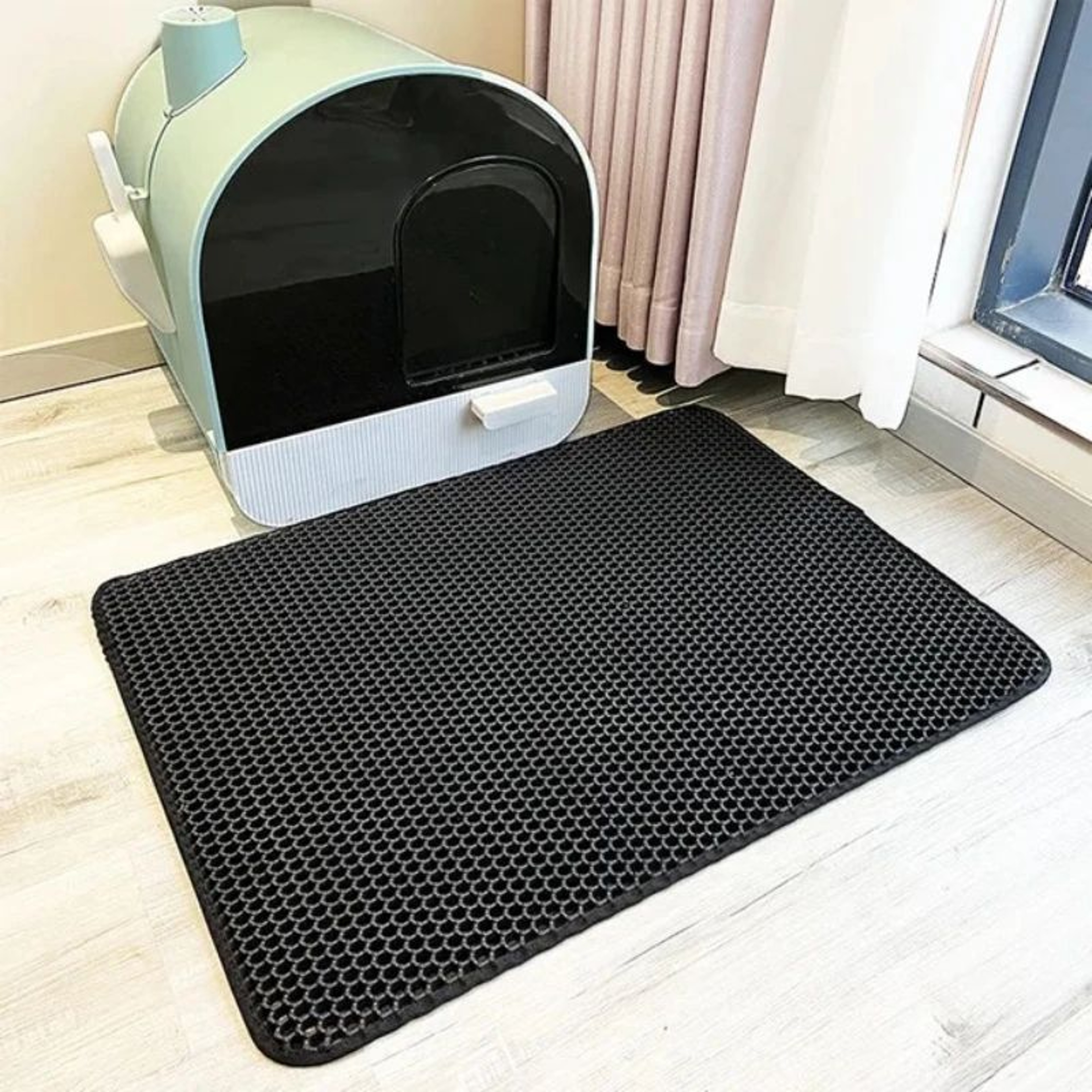 Waterproof DoubleLayer Cat Litter Mat  Trapping Pet Carpet For Cleaner Floors  Litter Box Areas 7