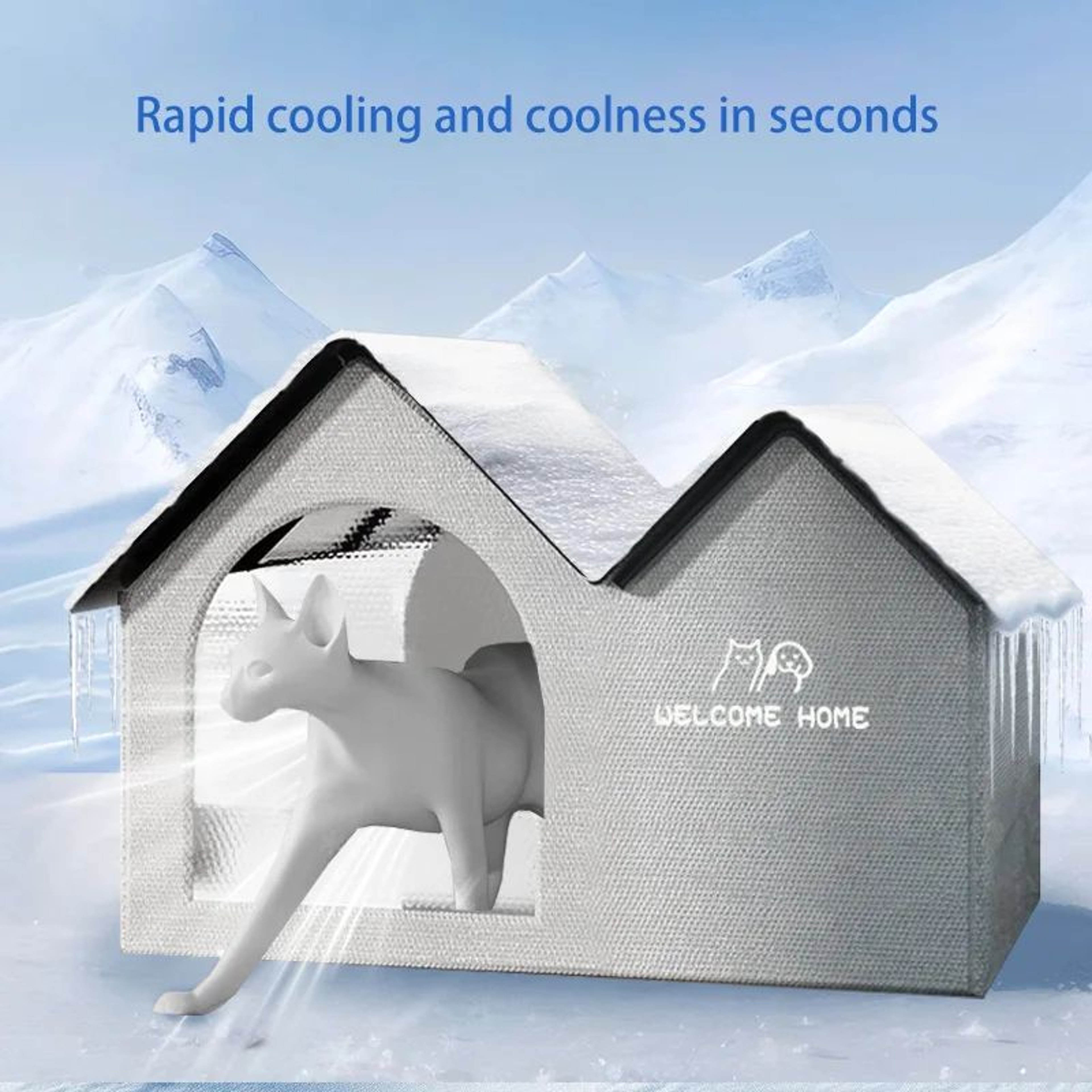 Pet Cooling House Bed  Four Seasons Cat  Dog Cooling Nest With Breathable Comfort Design 1