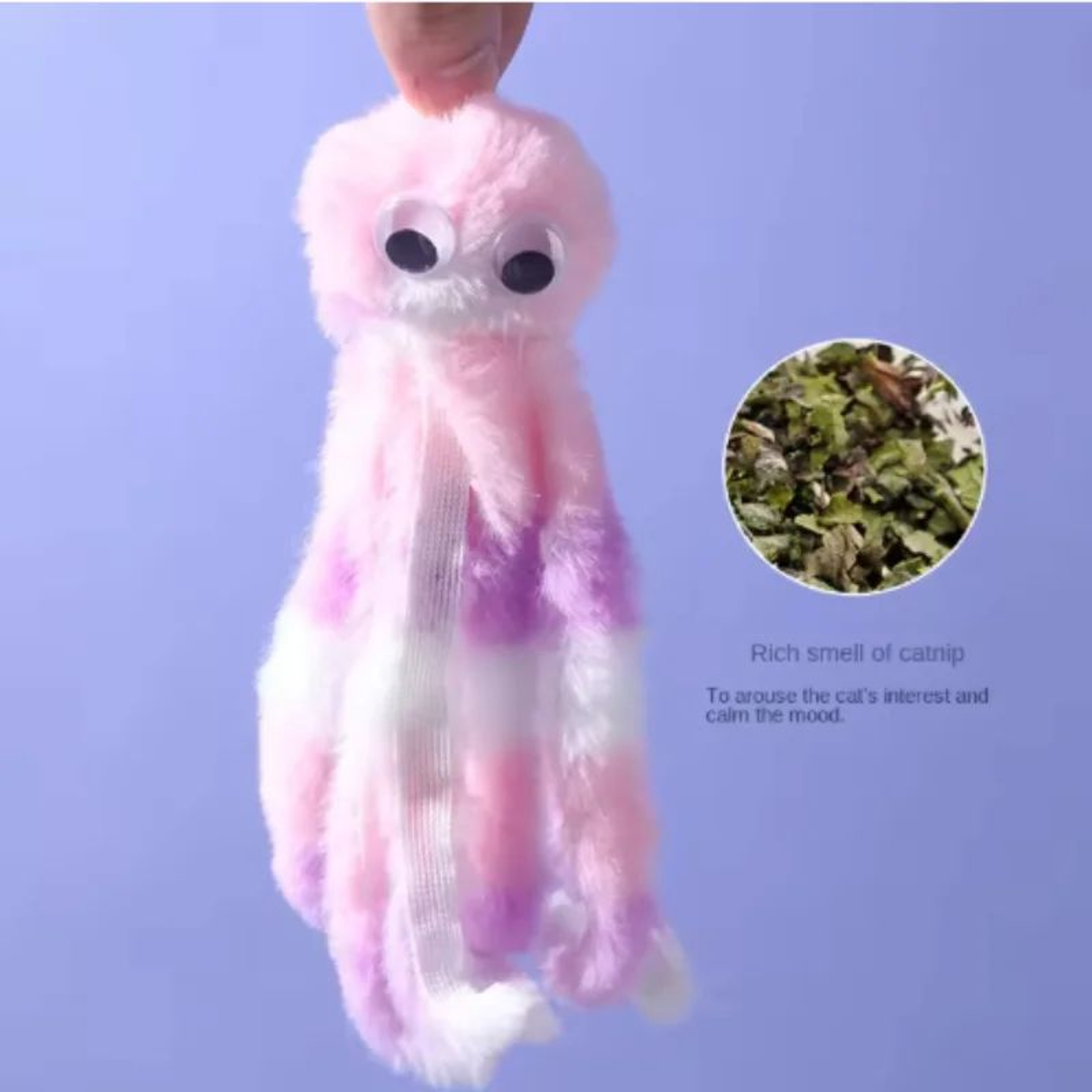 Plush Octopus Catnip Toy  Interactive Soft Kitty Plush For Play Comfort  Stress Relief 3