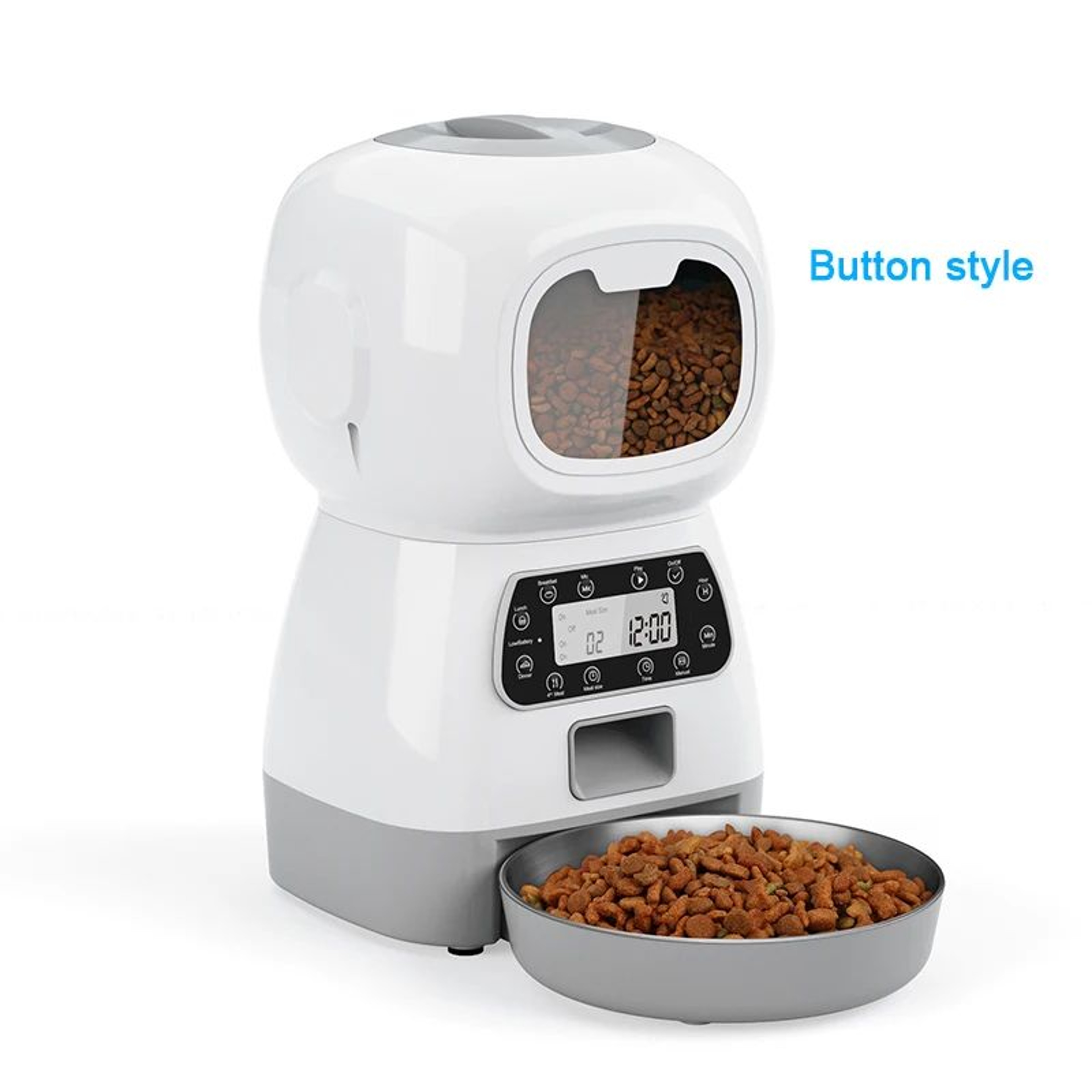 1014 Oz Smart Automatic Pet Feeder With APP Control  Dual Meal Cat  Dog Food Dispenser With Stainle 6