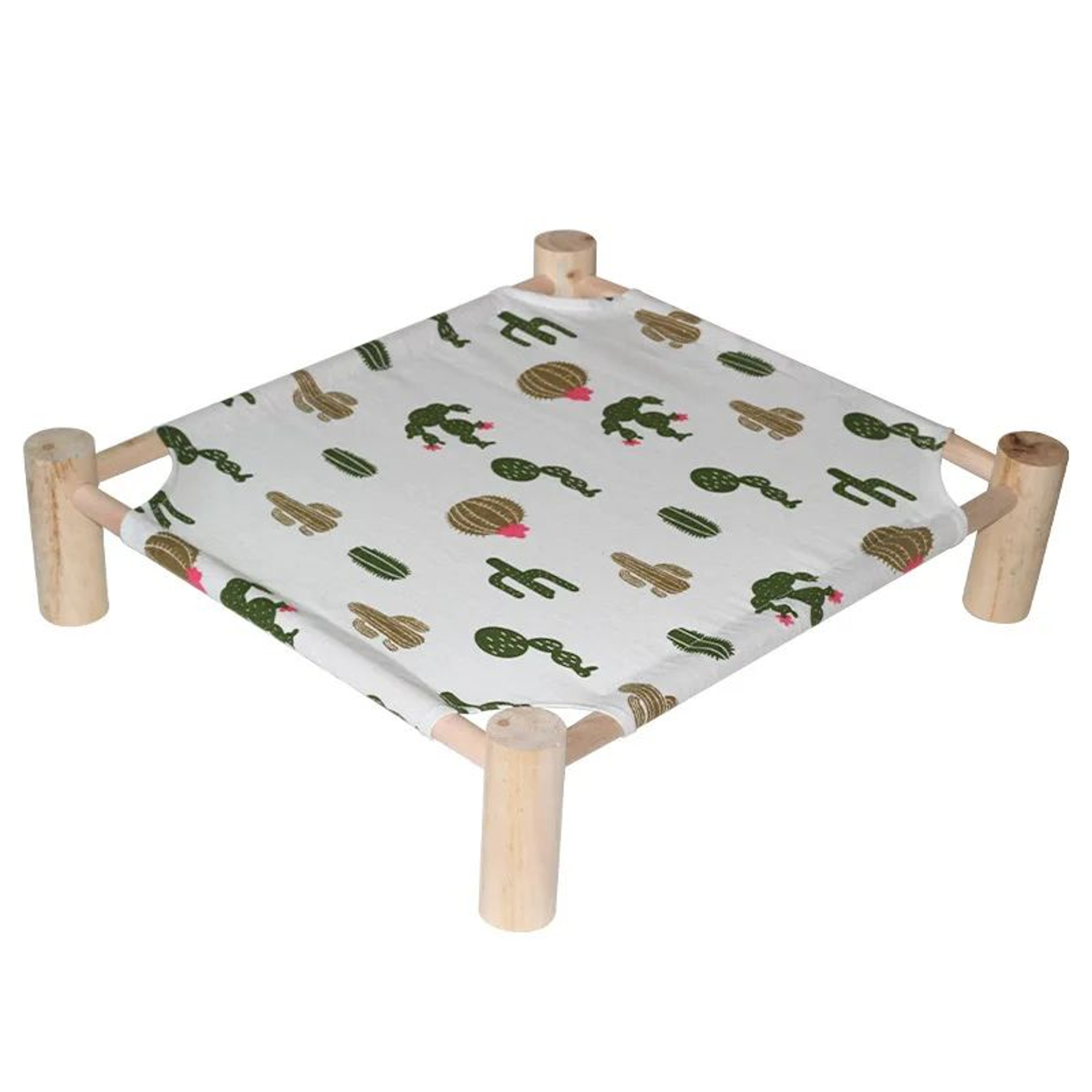 Outdoor Elevated Cat Bed House  Breathable Canvas Pet Hammock Bed With Durable Wooden Frame For Cat 13