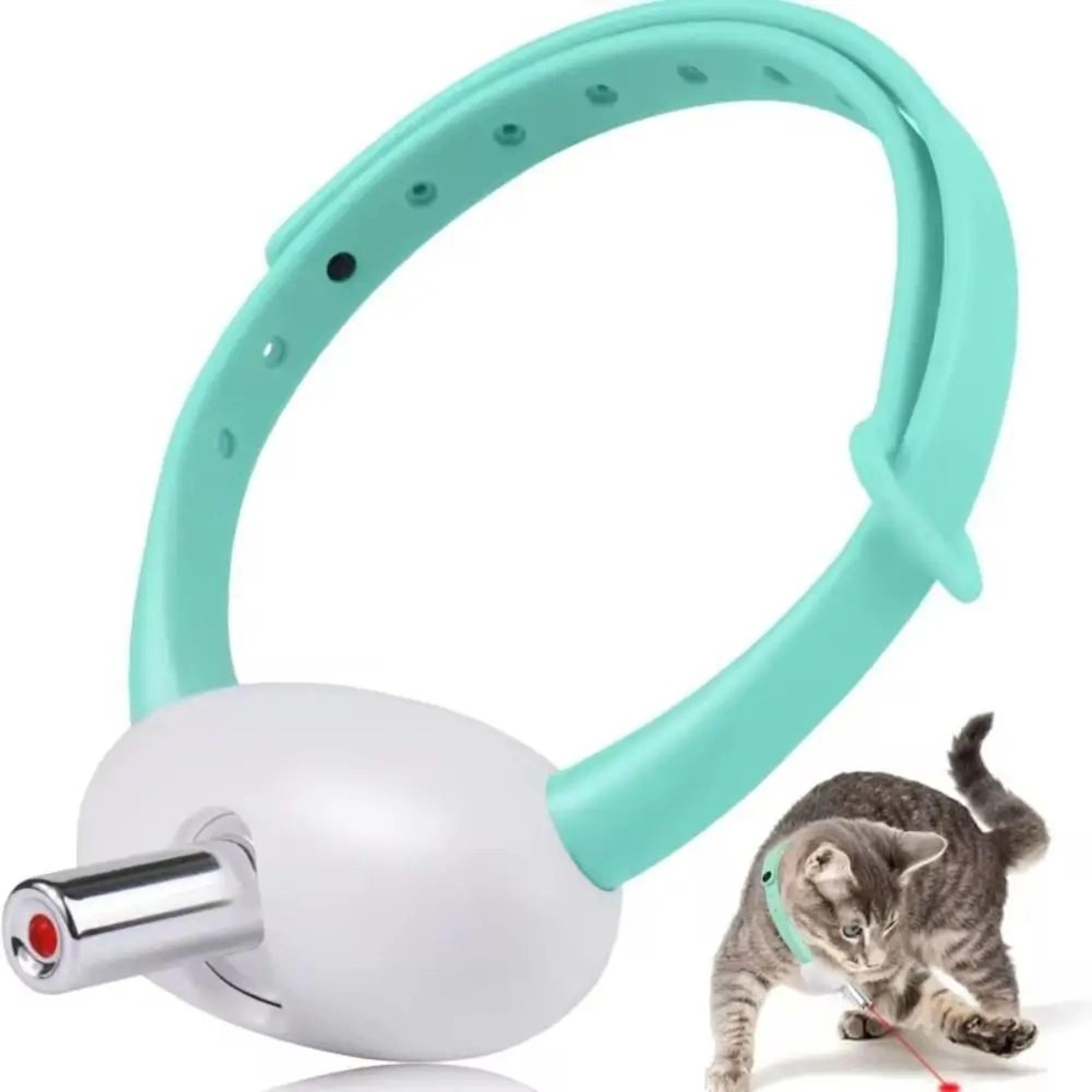 Automatic Cat Laser Collar Toy  Interactive LED Laser Pet Collar For Cats With Rechargeable Smart L 0
