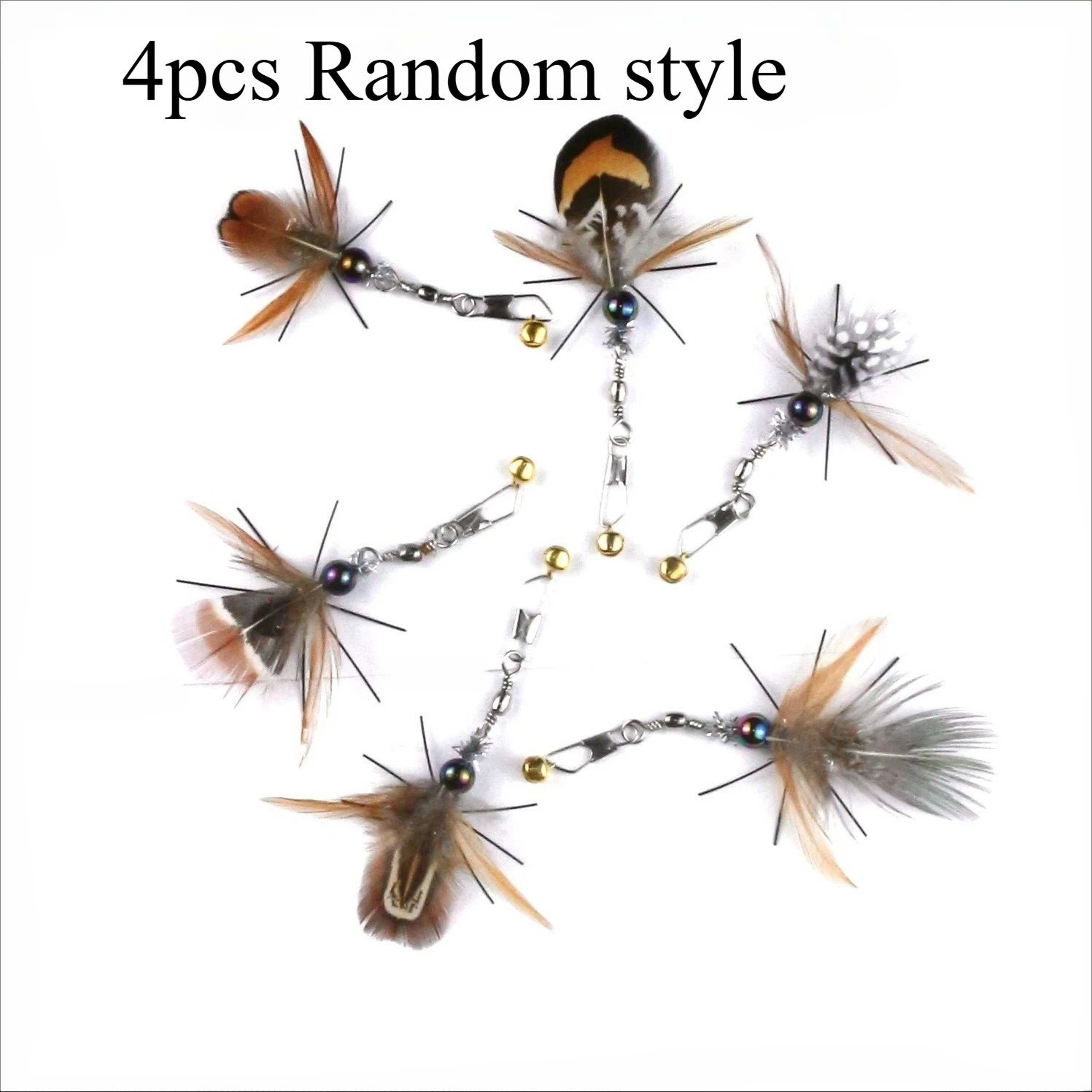 Artificial Insect Cat Teaser Replacement Heads  Feather Refill Accessories For Cat Wand Toys 8