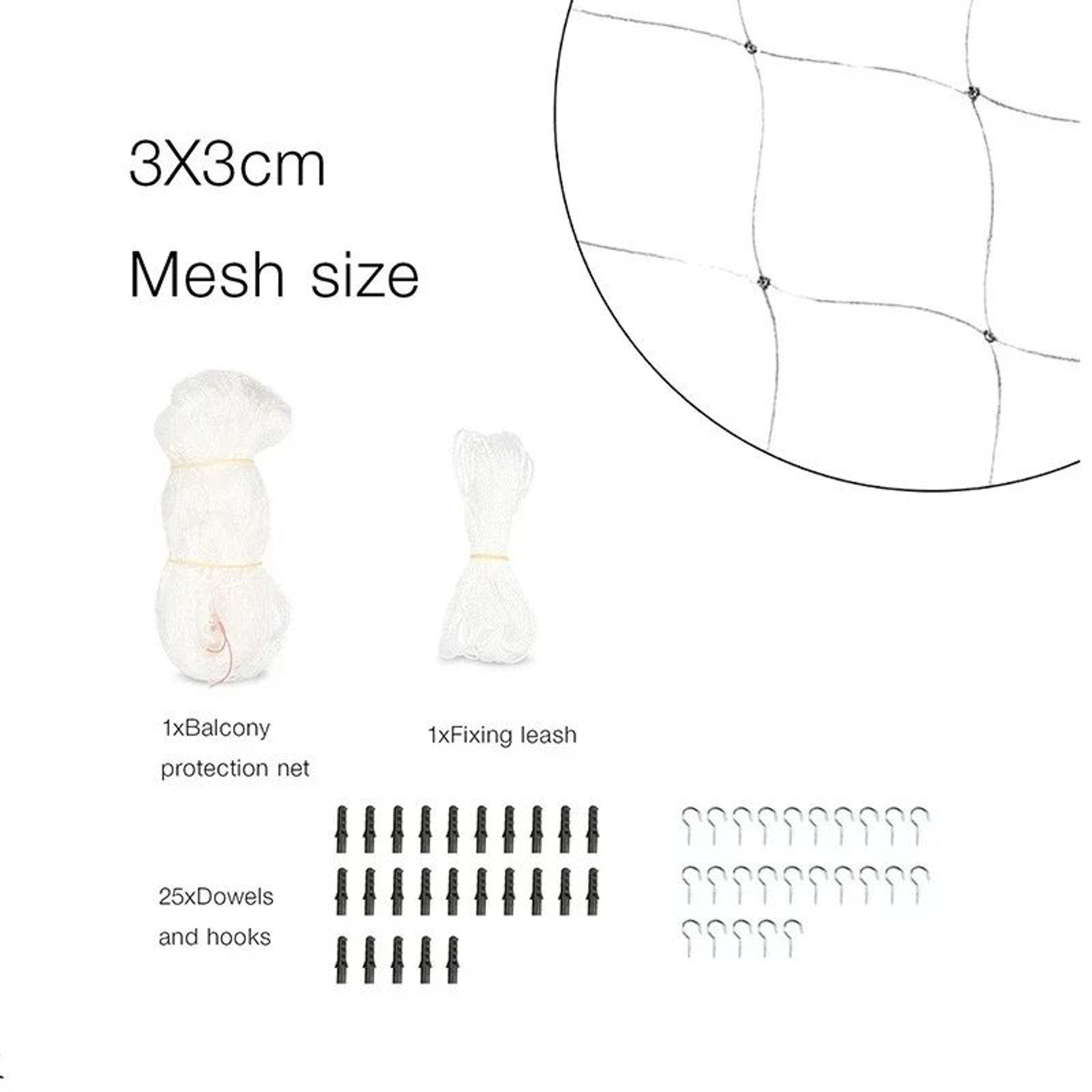 Transparent Pet Safety Net  Balcony Window  Garden Protective Mesh For Cats  Dogs 5