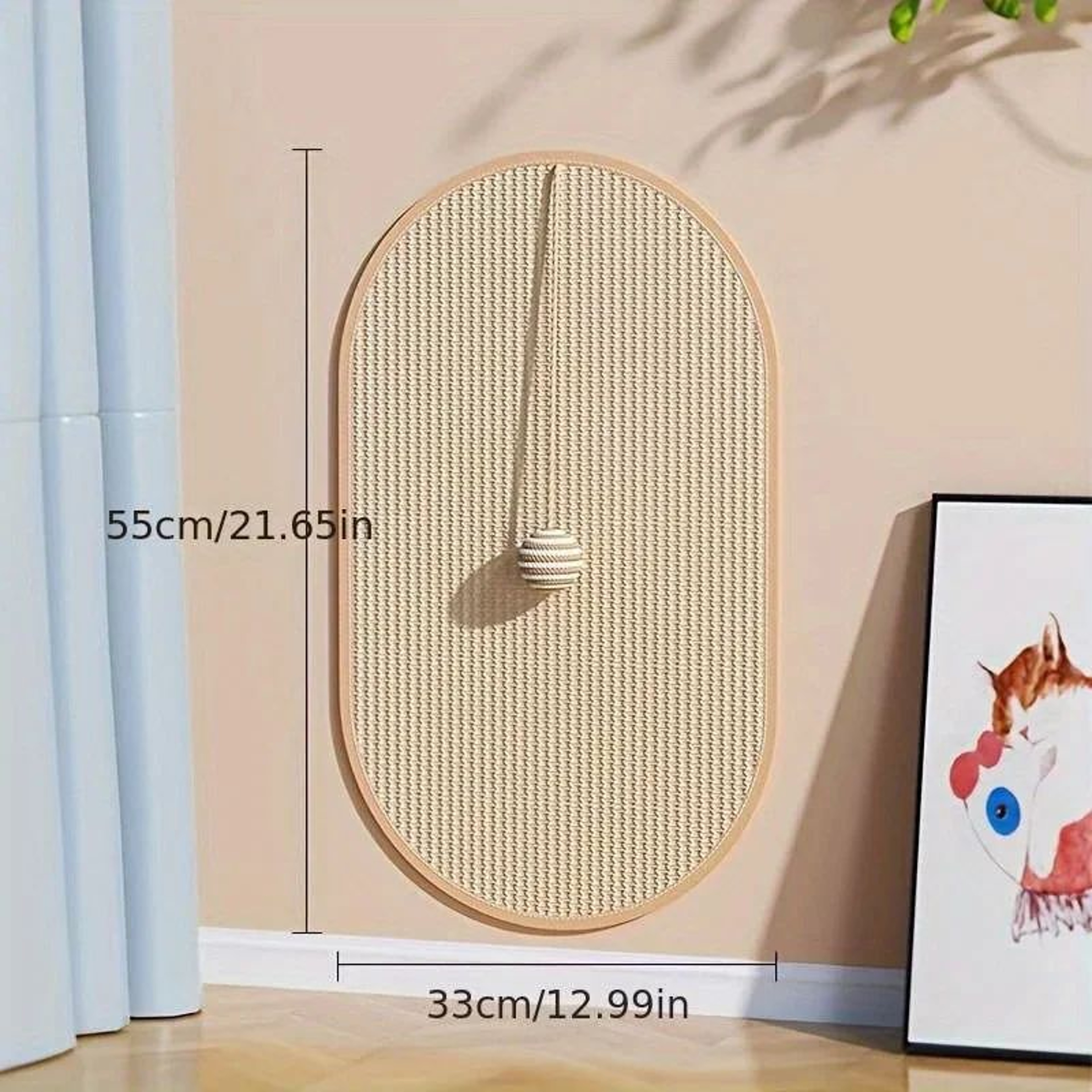 Durable SelfAdhesive Sisal Cat Scratch Pads  Wall  Sofa Furniture Protector Scratch Boards 6