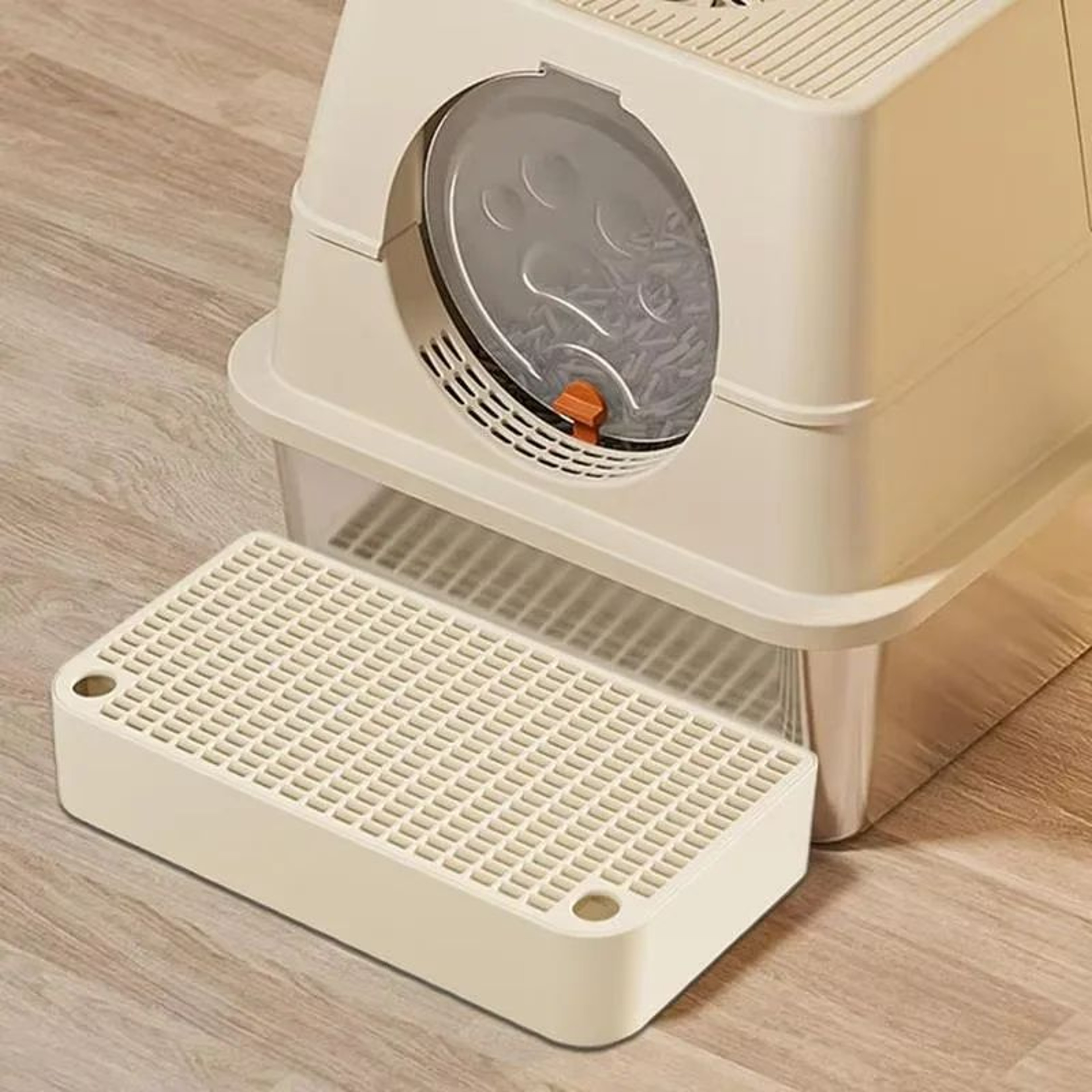 Waterproof Cat Litter Box Step Ramp  Litter Trapping Pedal With Filter Mat For Cleaner Floors 1