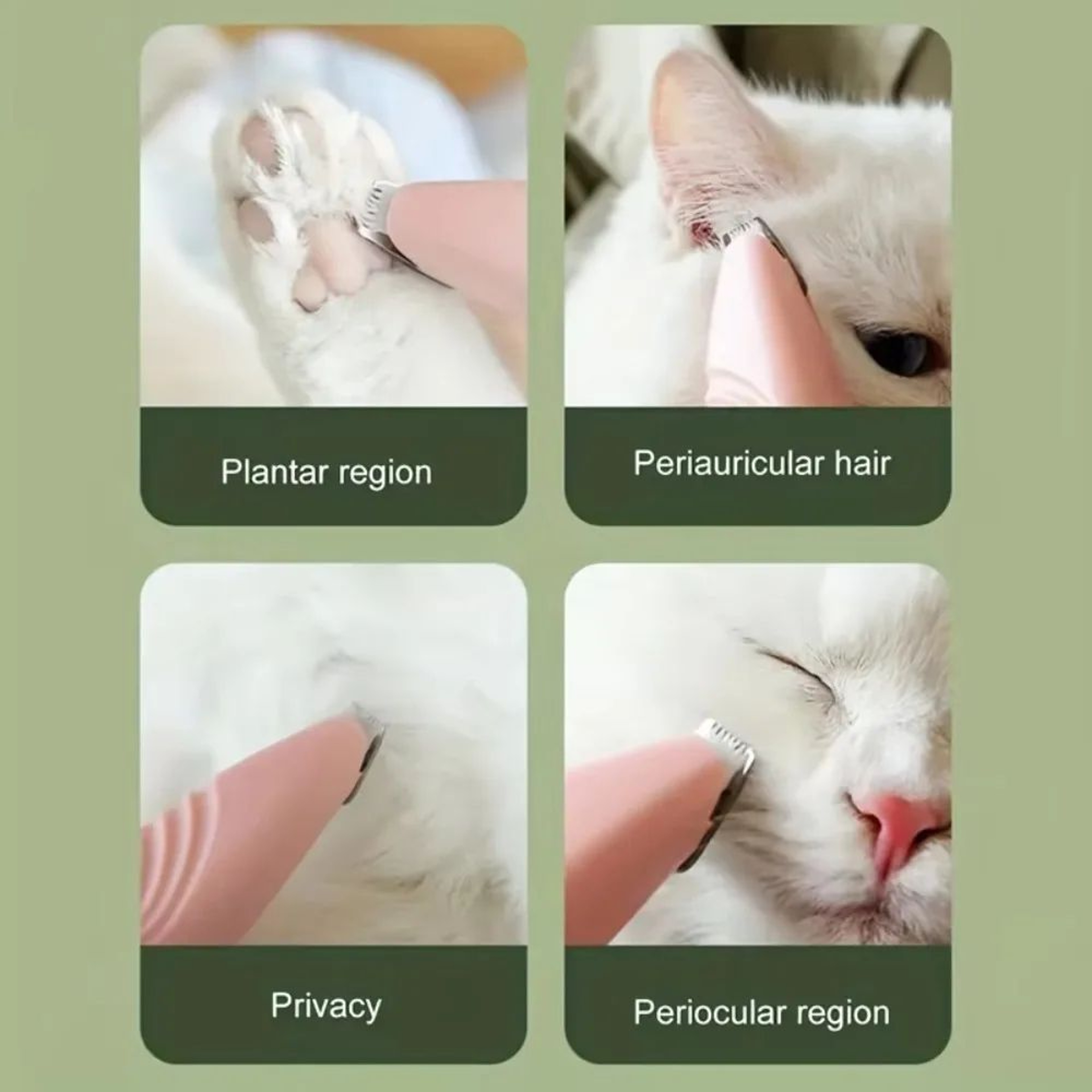 USB Rechargeable Pet Paw Trimmer  Quiet Precision Grooming Clippers For Cats  Dogs 1