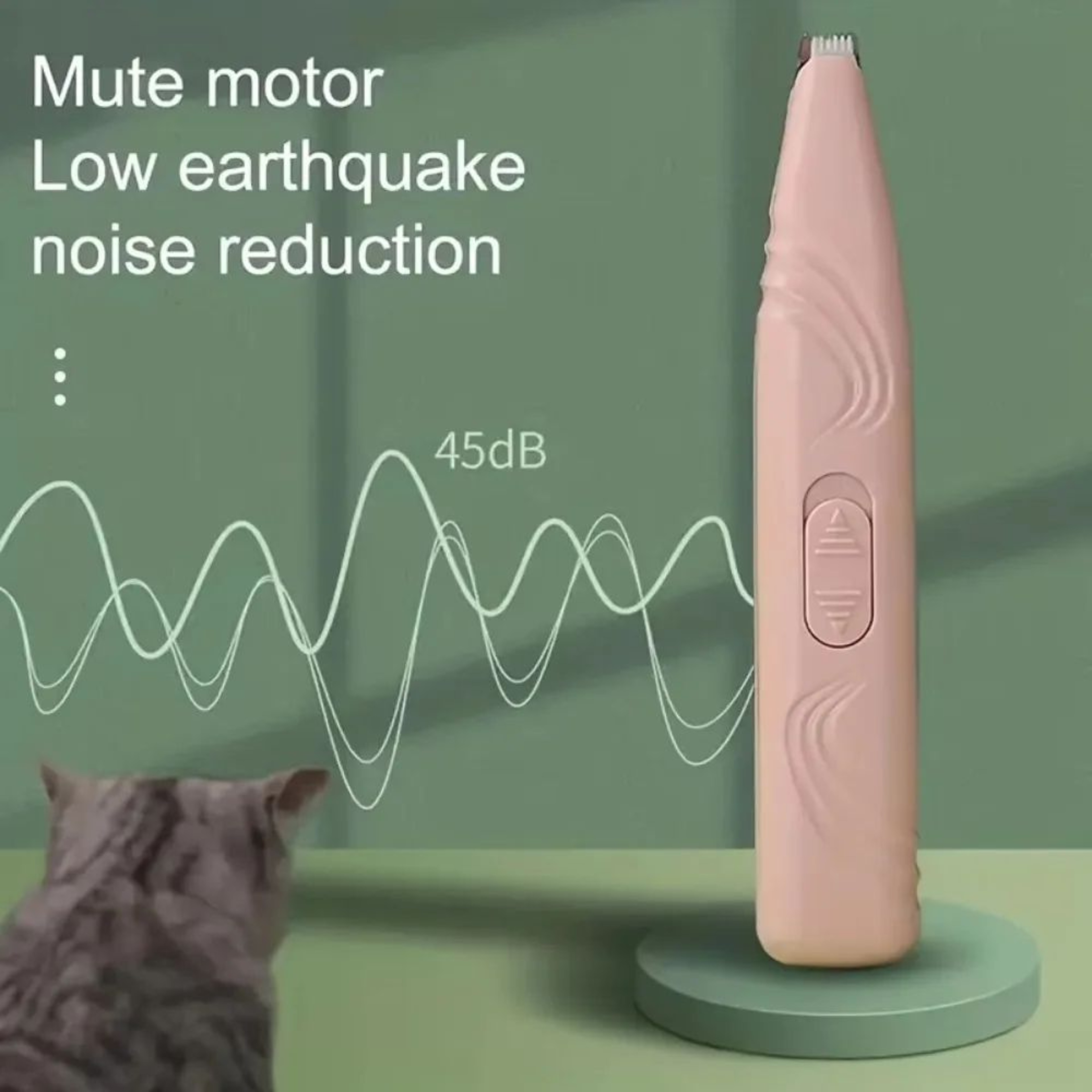 USB Rechargeable Pet Paw Trimmer  Quiet Precision Grooming Clippers For Cats  Dogs 2