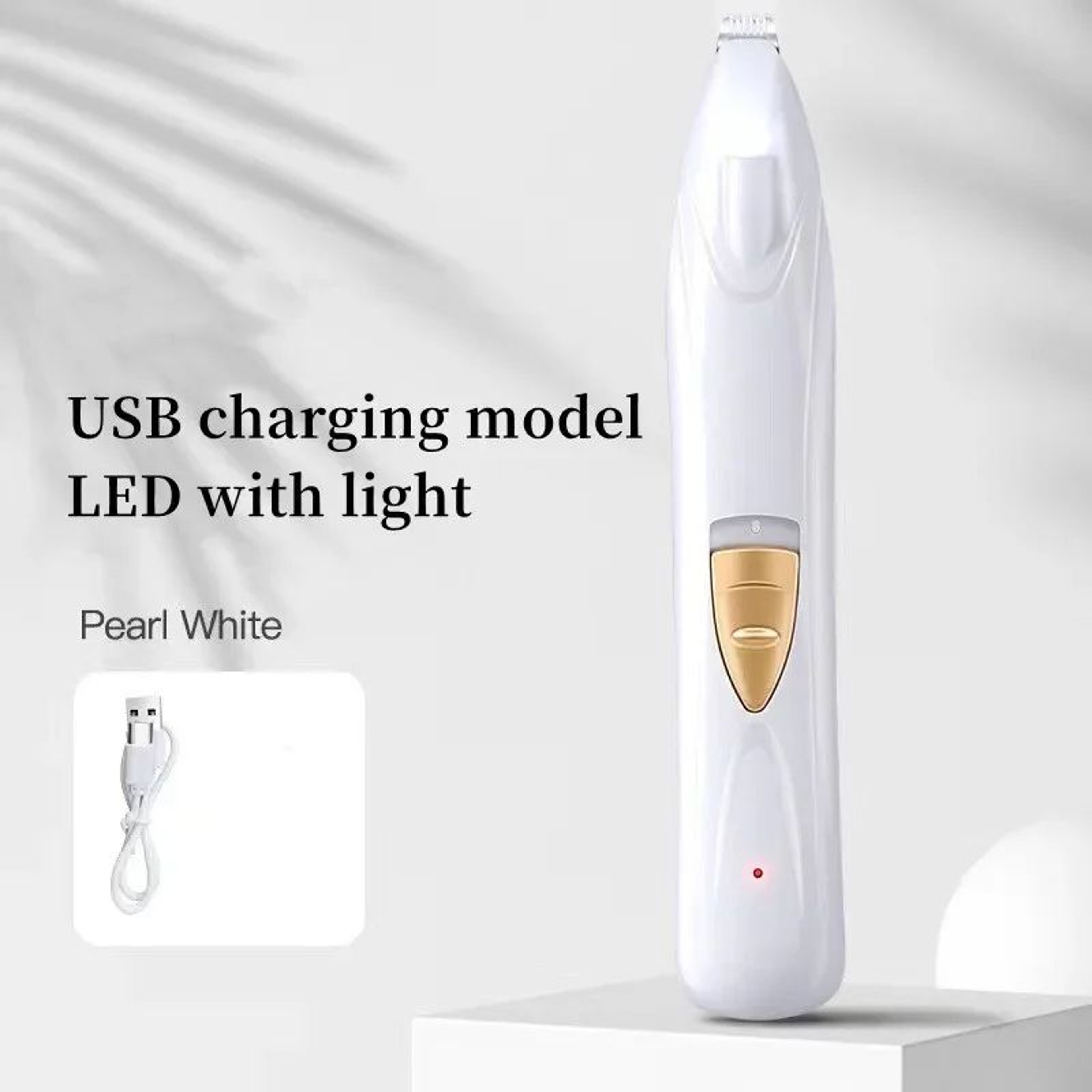 USB Rechargeable Pet Paw Trimmer  Quiet Precision Grooming Clippers For Cats  Dogs 9