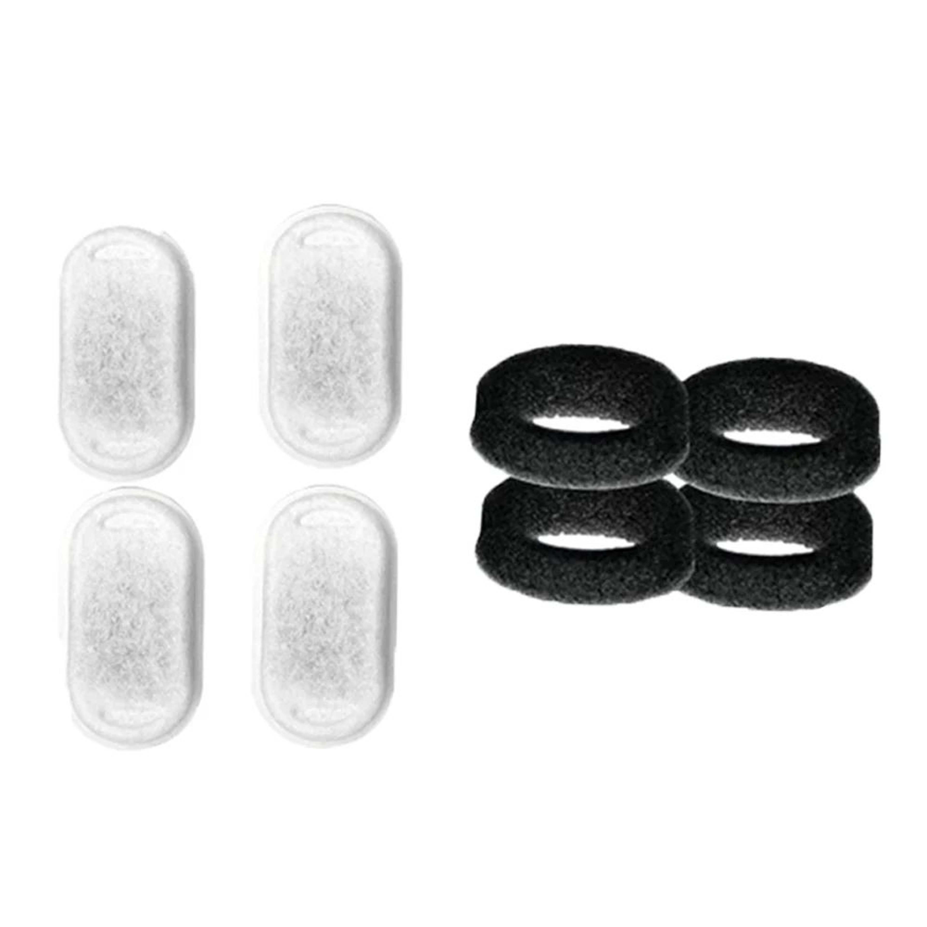 Premium Cat Water Fountain Replacement Filter Set  8 Activated Carbon Filters  8 Foam Sponges For S