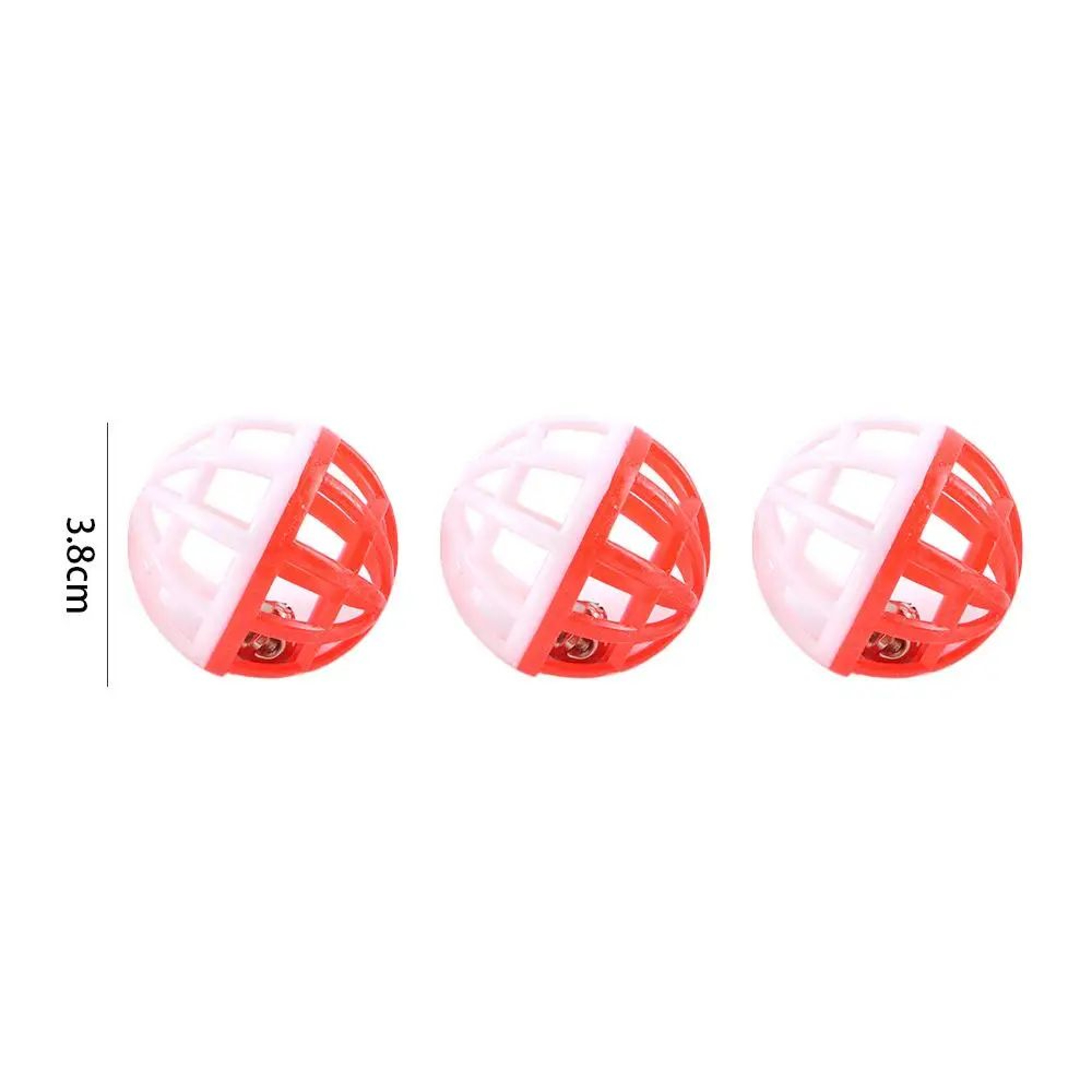 Hollow Plastic Cat Bell Ball Toy  Interactive Kitten Training Throw Ball 5