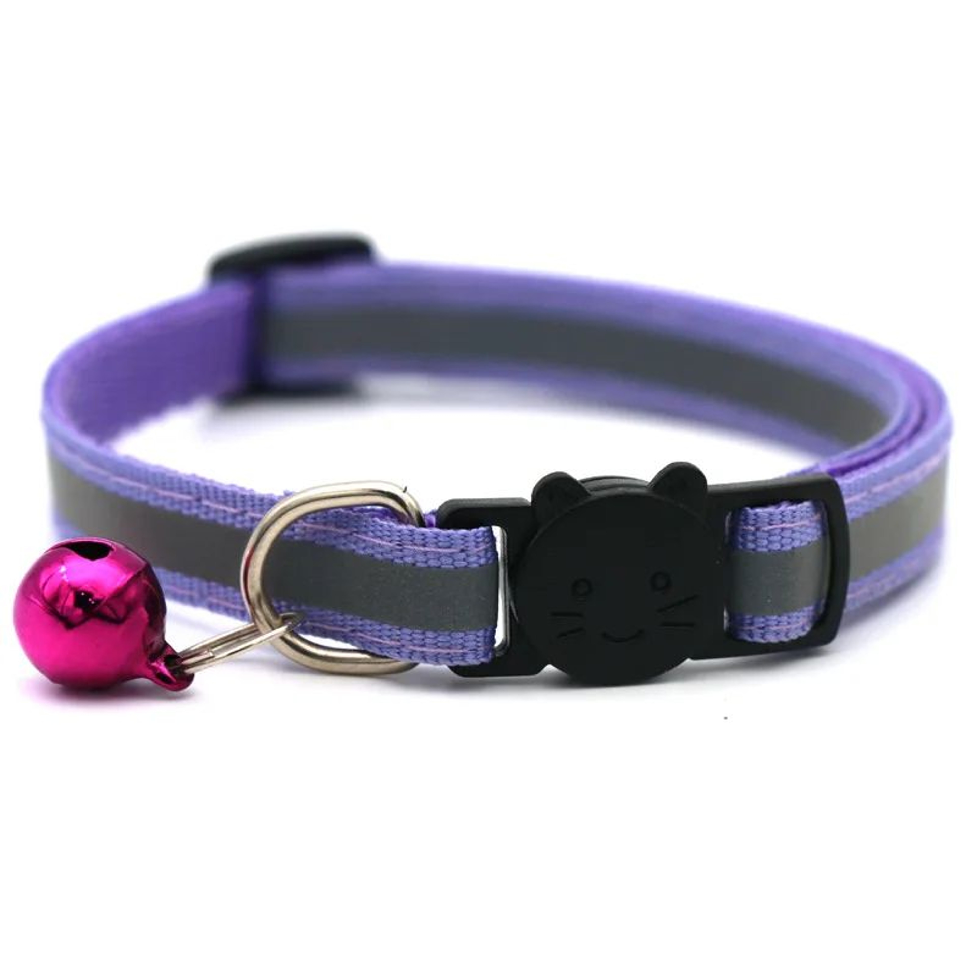 Reflective Adjustable Cat Collar 79134 In  Breakaway Safety Pet Collar With Bell For Cats Puppies   12