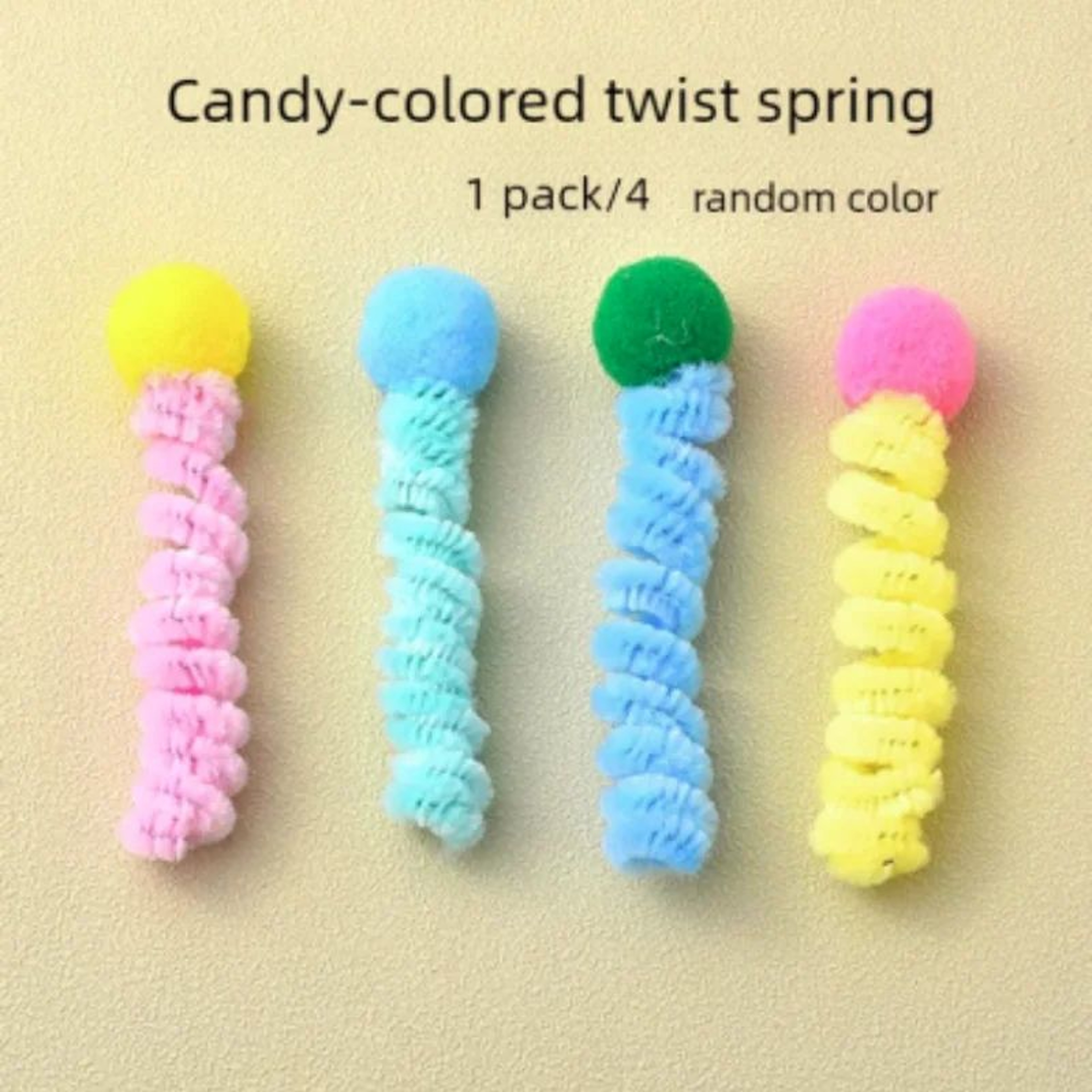 Colorful Spring Cat Toy Set  Interactive Bite  ScratchResistant Plastic Coil Toys For Indoor Cats 13