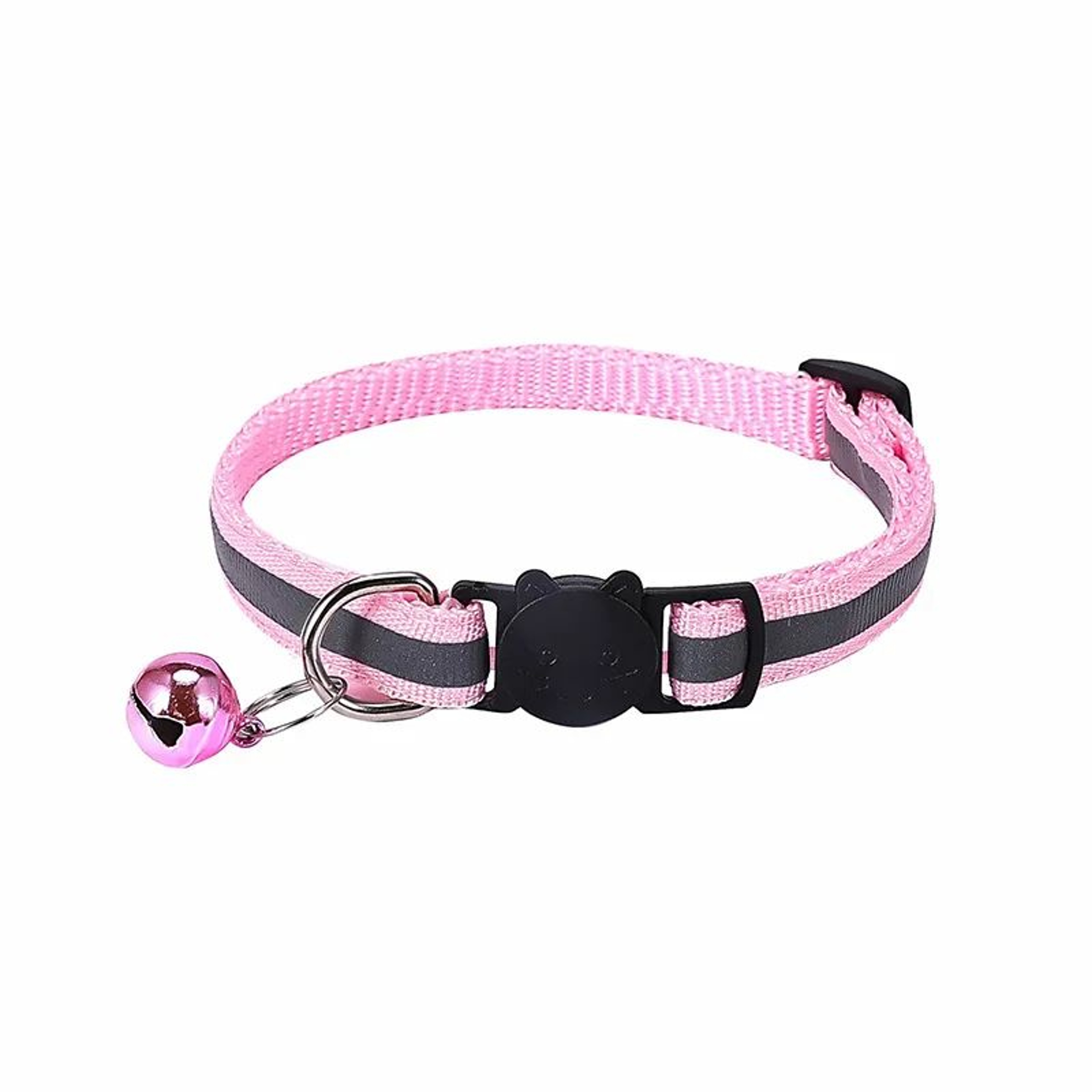 Reflective Breakaway Cat Collar With Bell  ID Ring  Adjustable Safety Collar For Cats Kittens Puppi 11