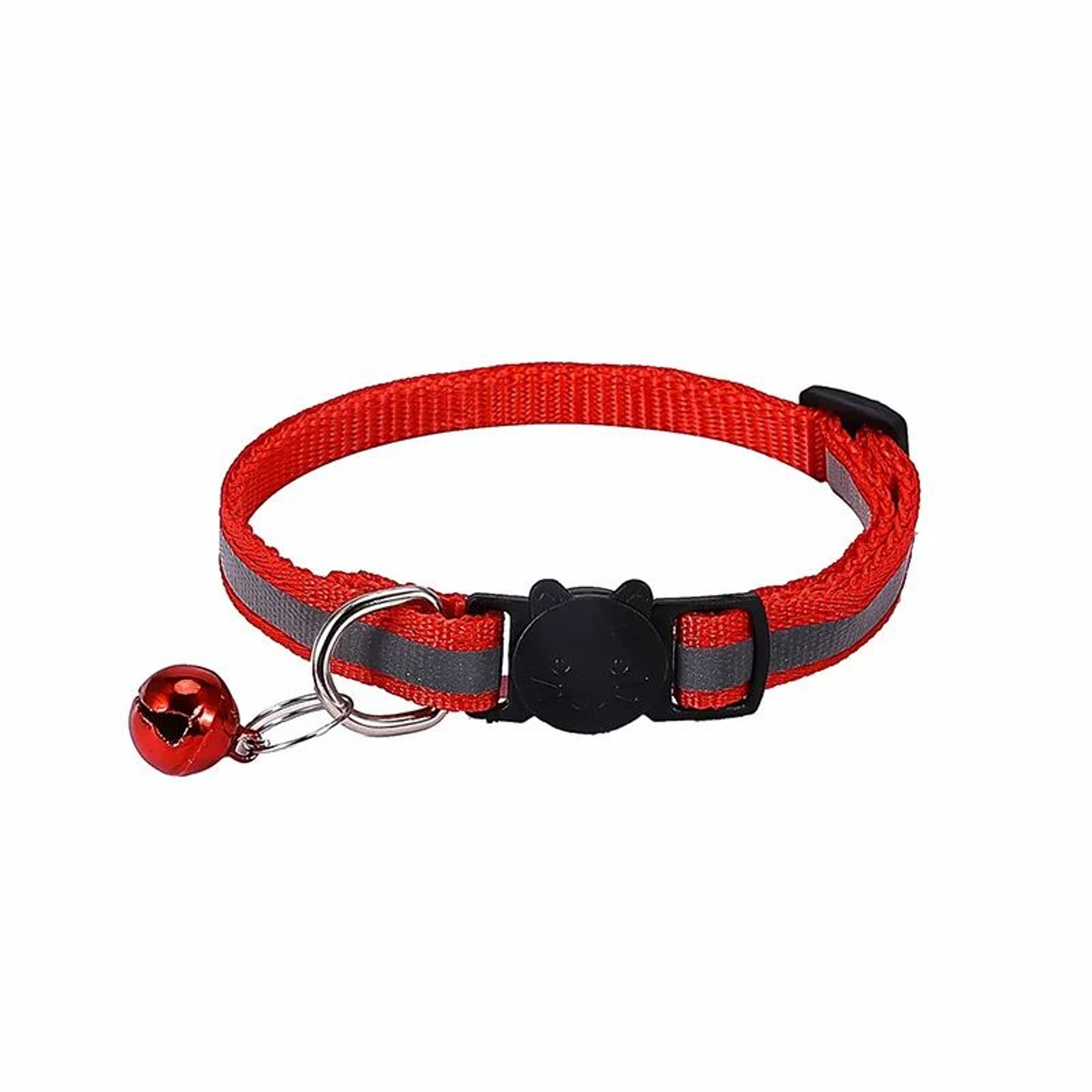 Reflective Breakaway Cat Collar With Bell  ID Ring  Adjustable Safety Collar For Cats Kittens Puppi 12