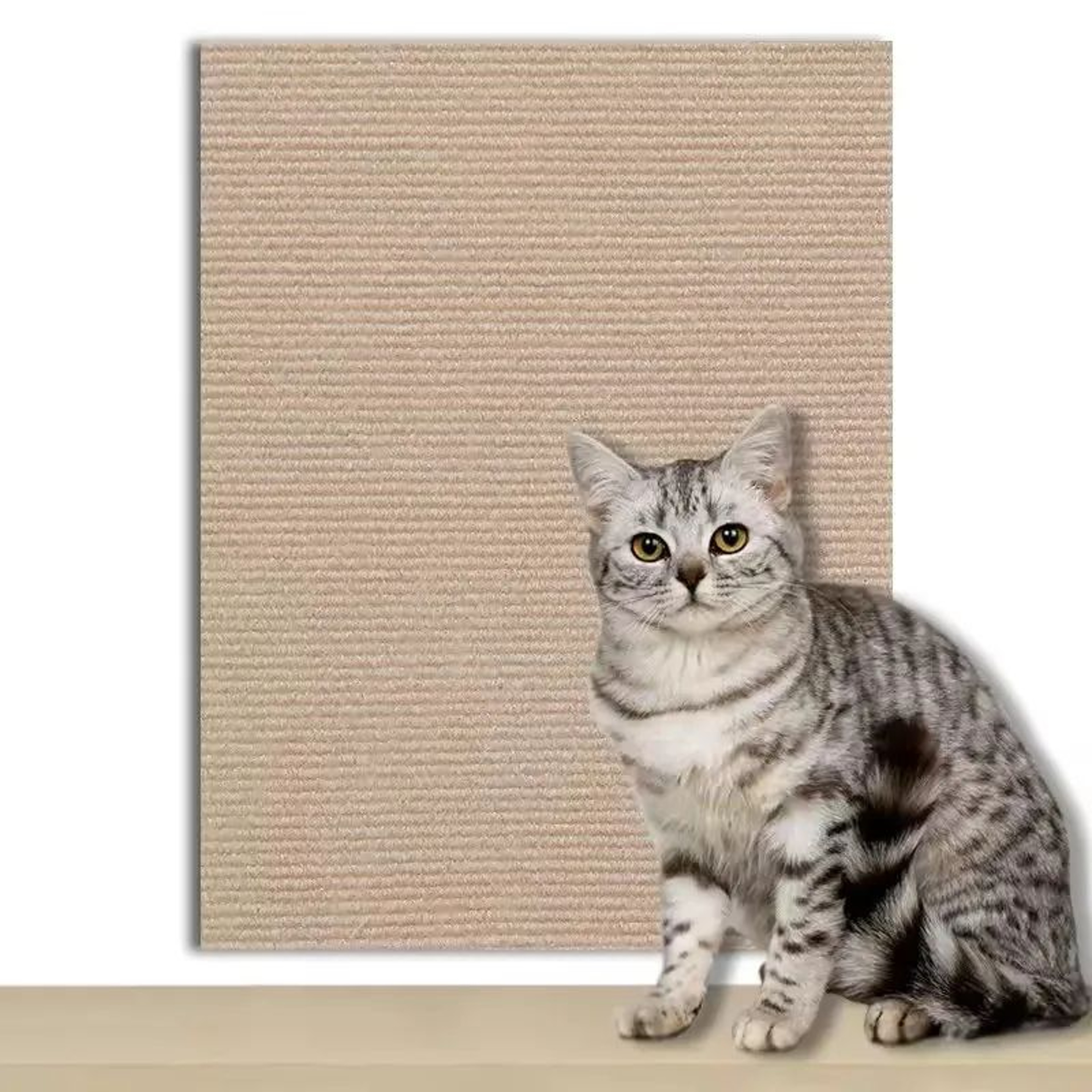 SelfAdhesive Trimmable Cat Scratch Mat Protector  DIY Wall  Sofa Scratching Board For Cats 10