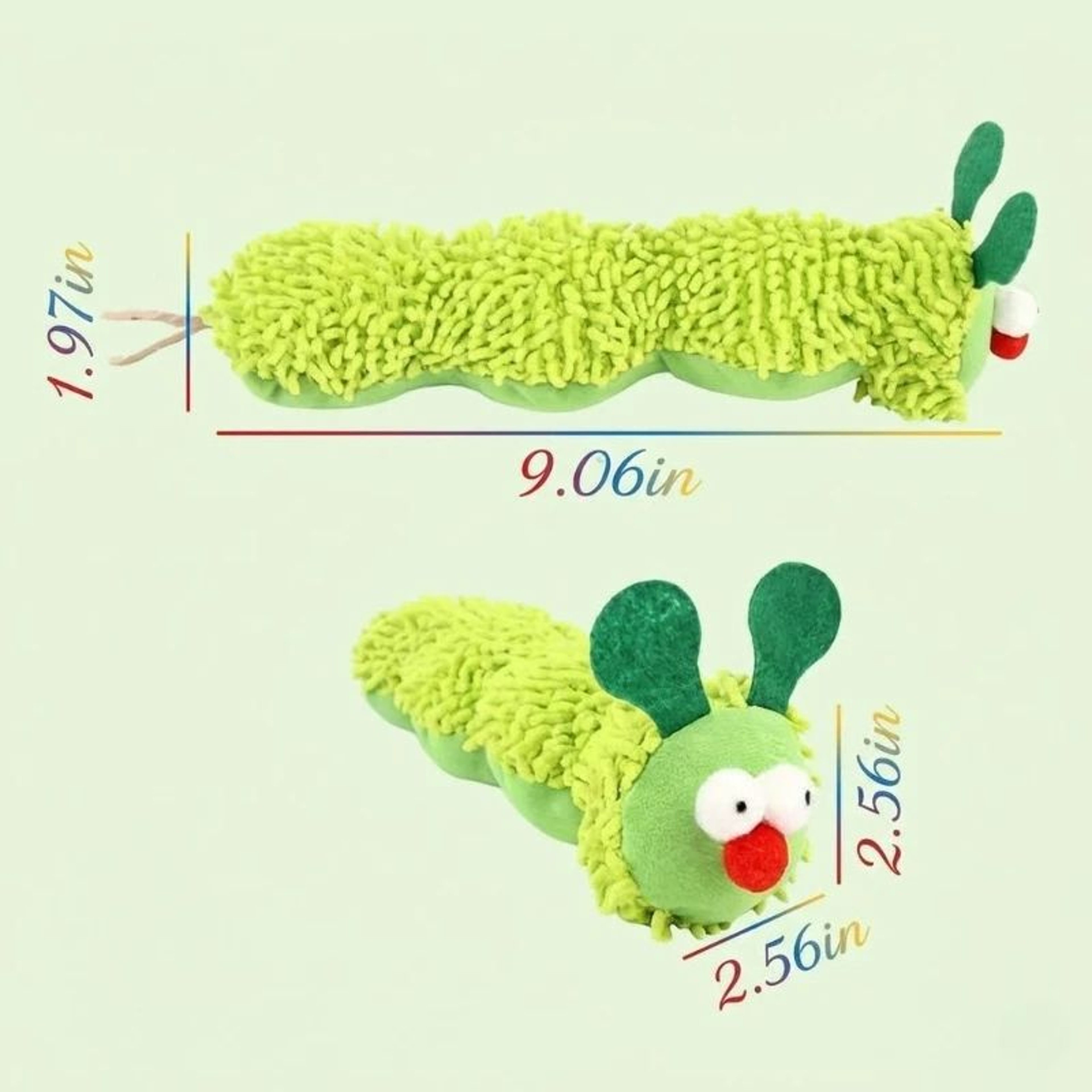 Catnip Caterpillar Plush Cat Toy  Interactive Silvervine Chew Toy For Teeth Cleaning  Anxiety Relie 2