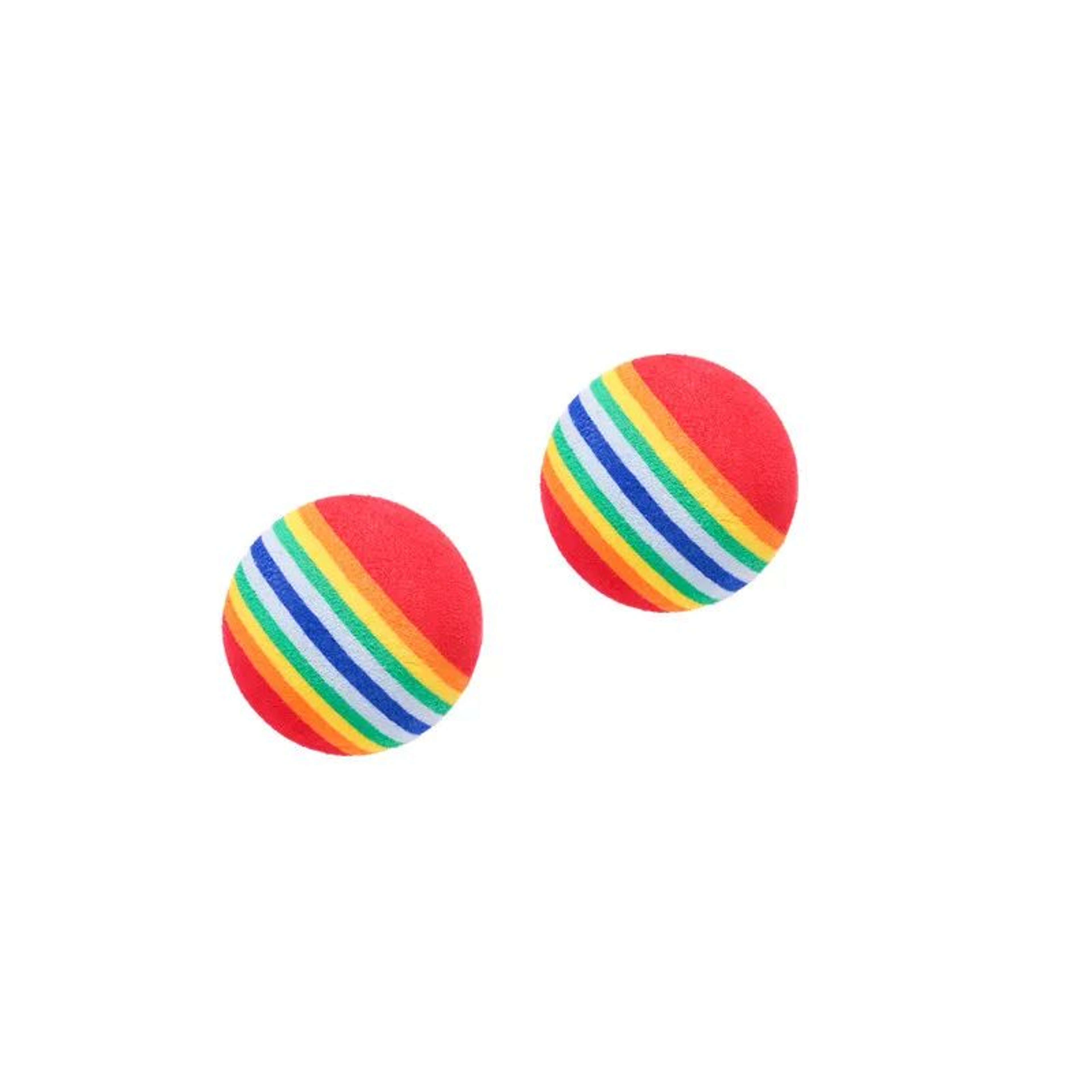 Rainbow EVA Pet Ball Toy  Interactive Rattle Training Ball For Cats  Small Dogs 7