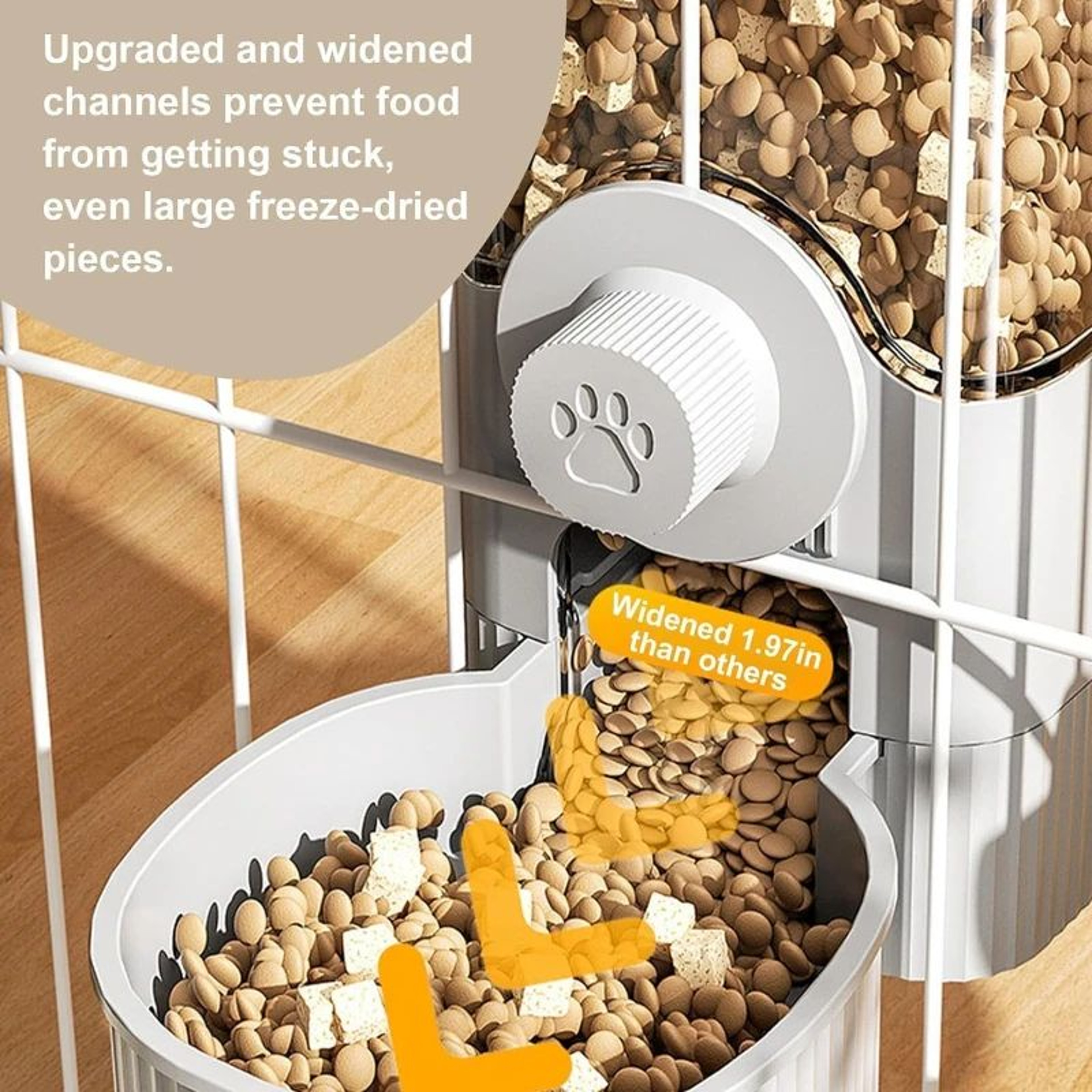 2025 Gravity Pet Auto Feeder  Water Dispenser Set For Small Pets  Hanging Cage Food  Water Bowl Sta 4