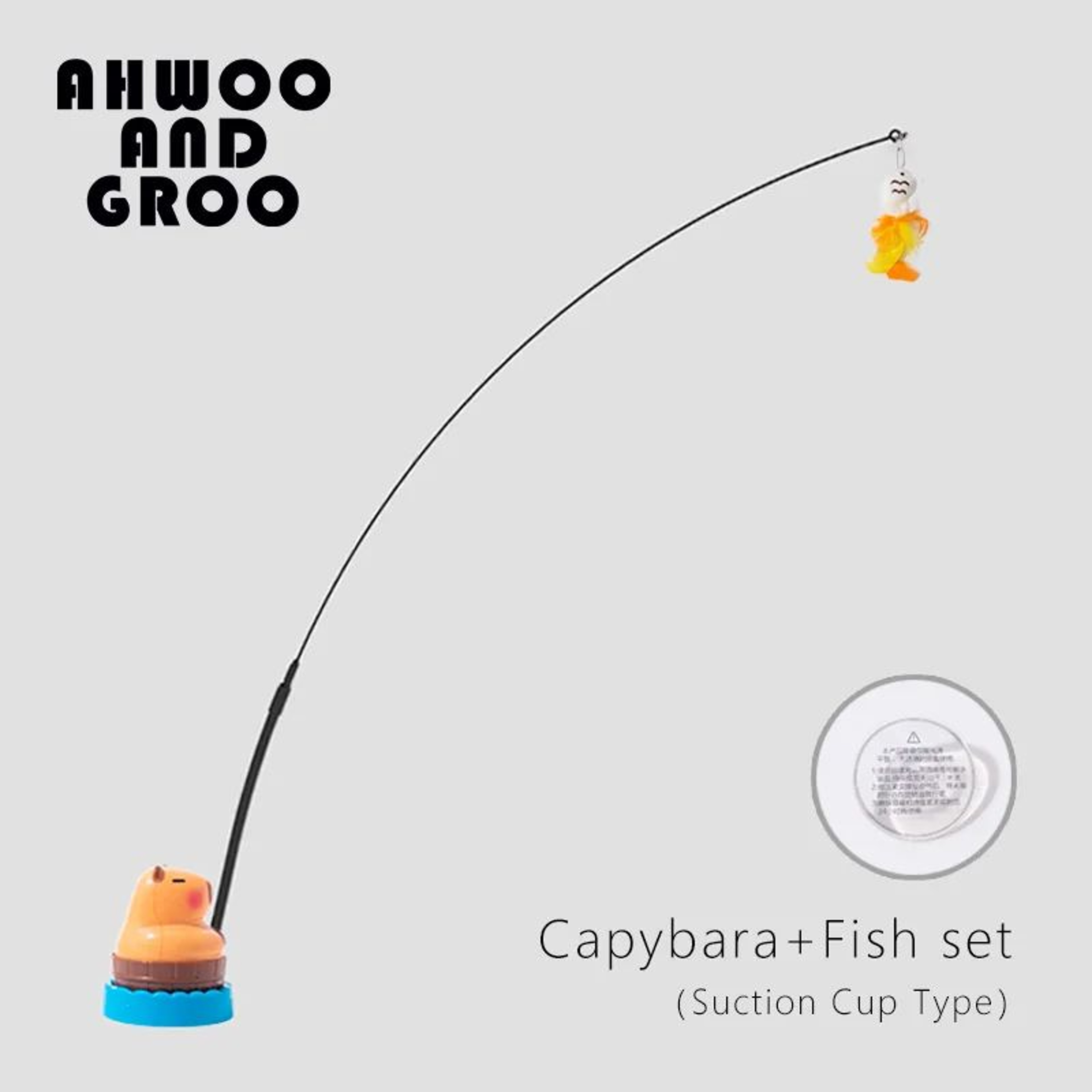 Capybara Bird Teaser Wand Cat Toy  Interactive Bell Stick Toy For Kittens  Indoor Cats 9