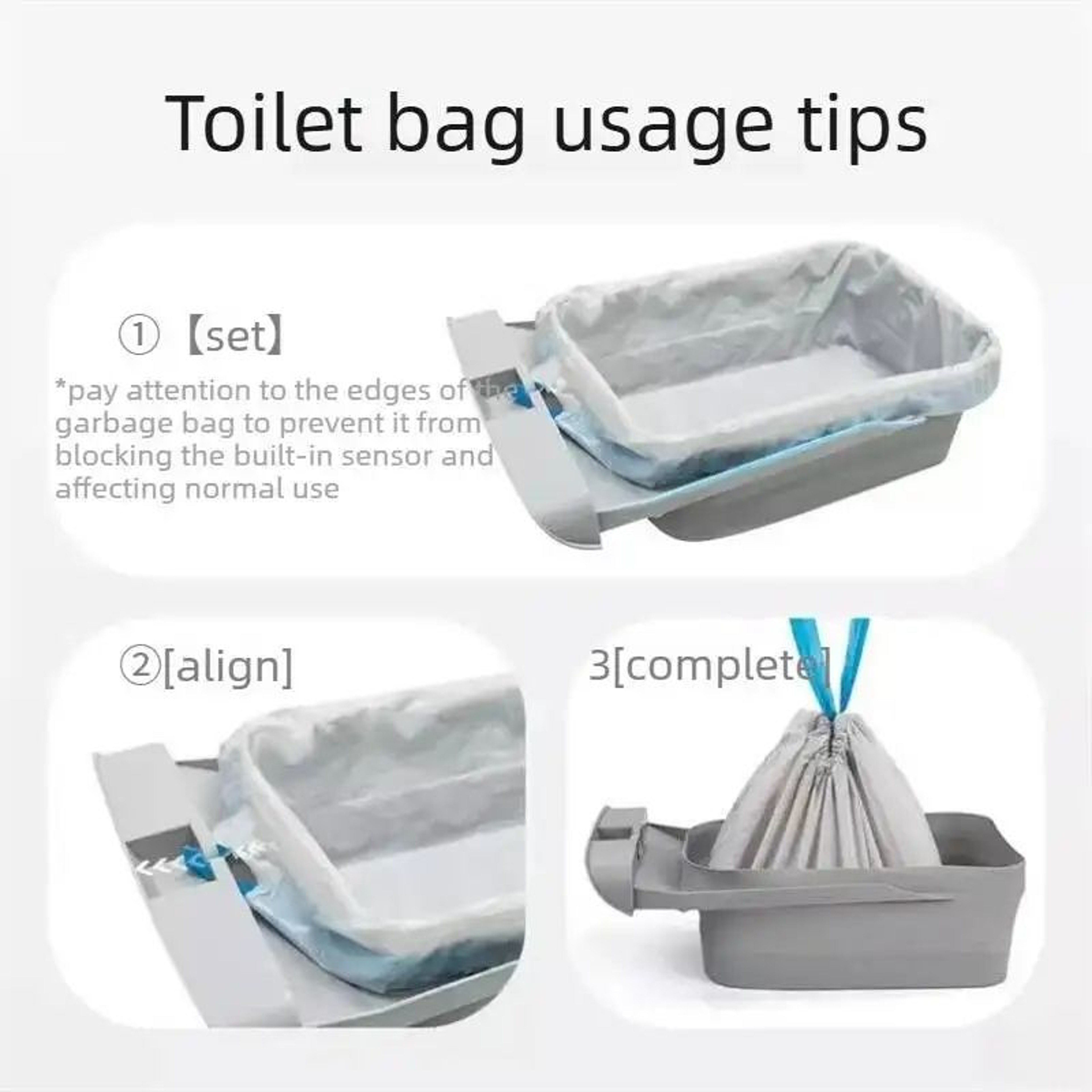 Neakasa M1 Auto Litter Box Drawstring Liner Bags  Thick OpenTop Cat Waste Collection Bags For SelfC 5