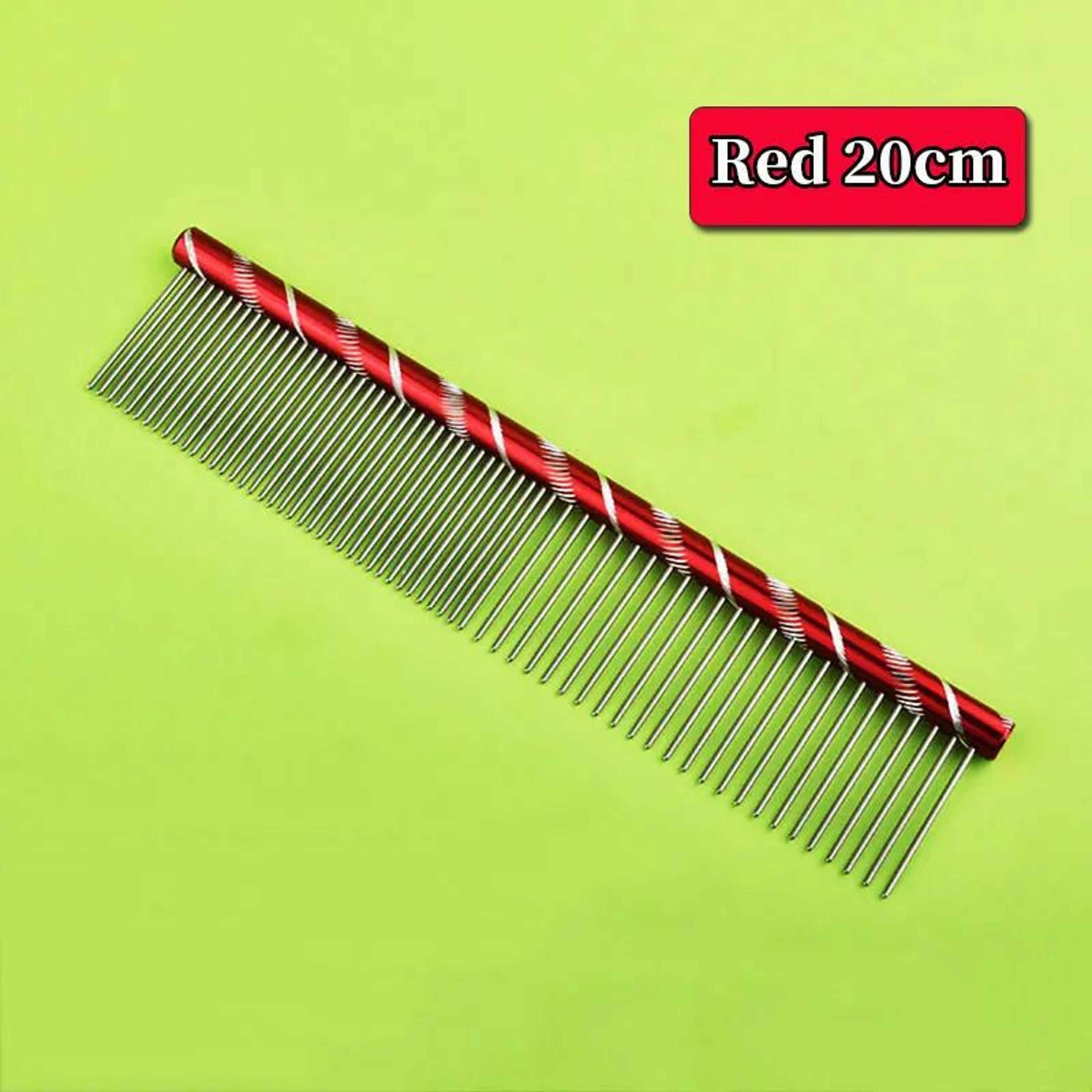 Stainless Steel Pet Grooming Comb  Lightweight Dog  Cat Deshedding Brush For Detangling Cleaning  C 23