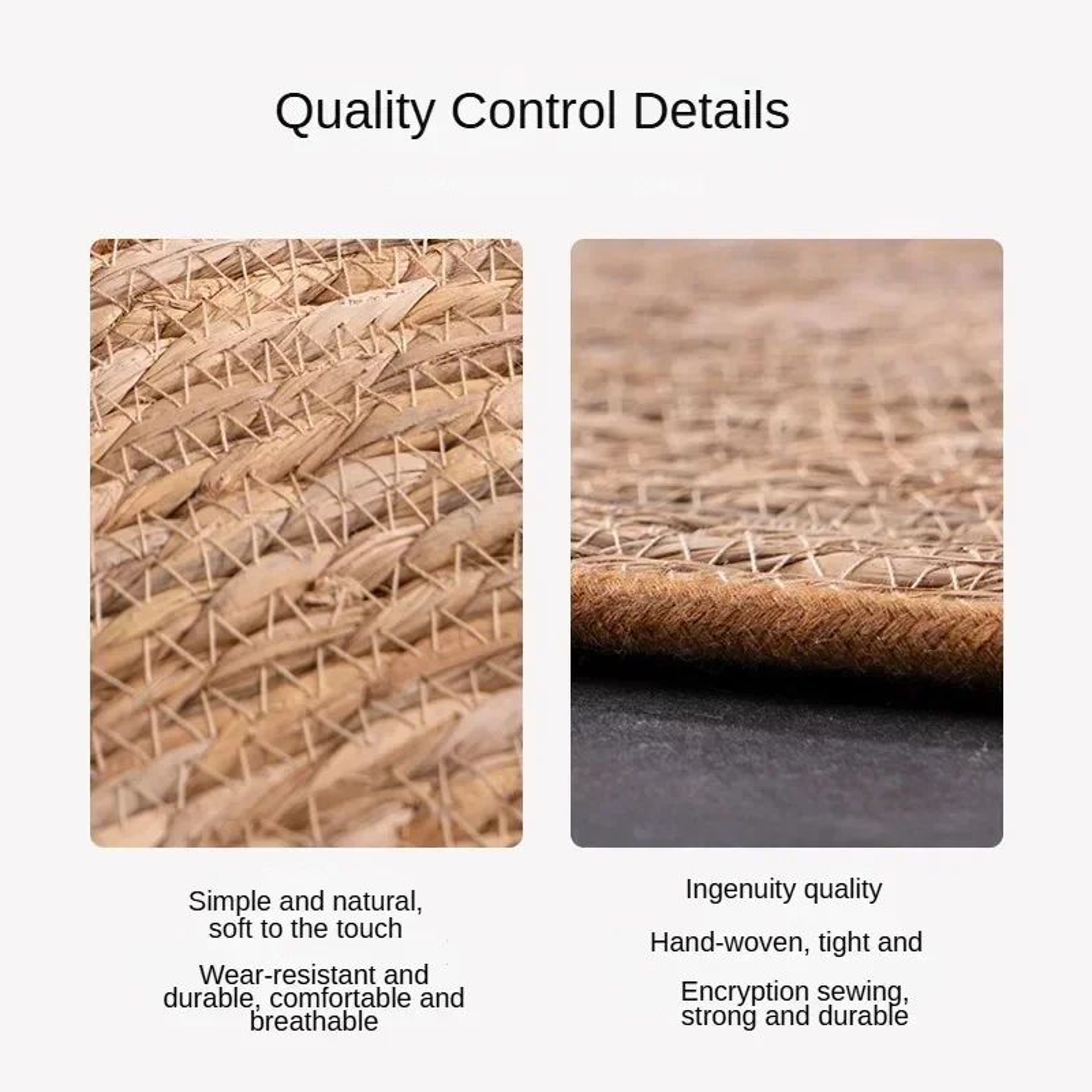 Natural Vine Cat Scratcher Mat  Durable Nail Sharpening Pad Furniture Protector  Cat Climbing Tree  3