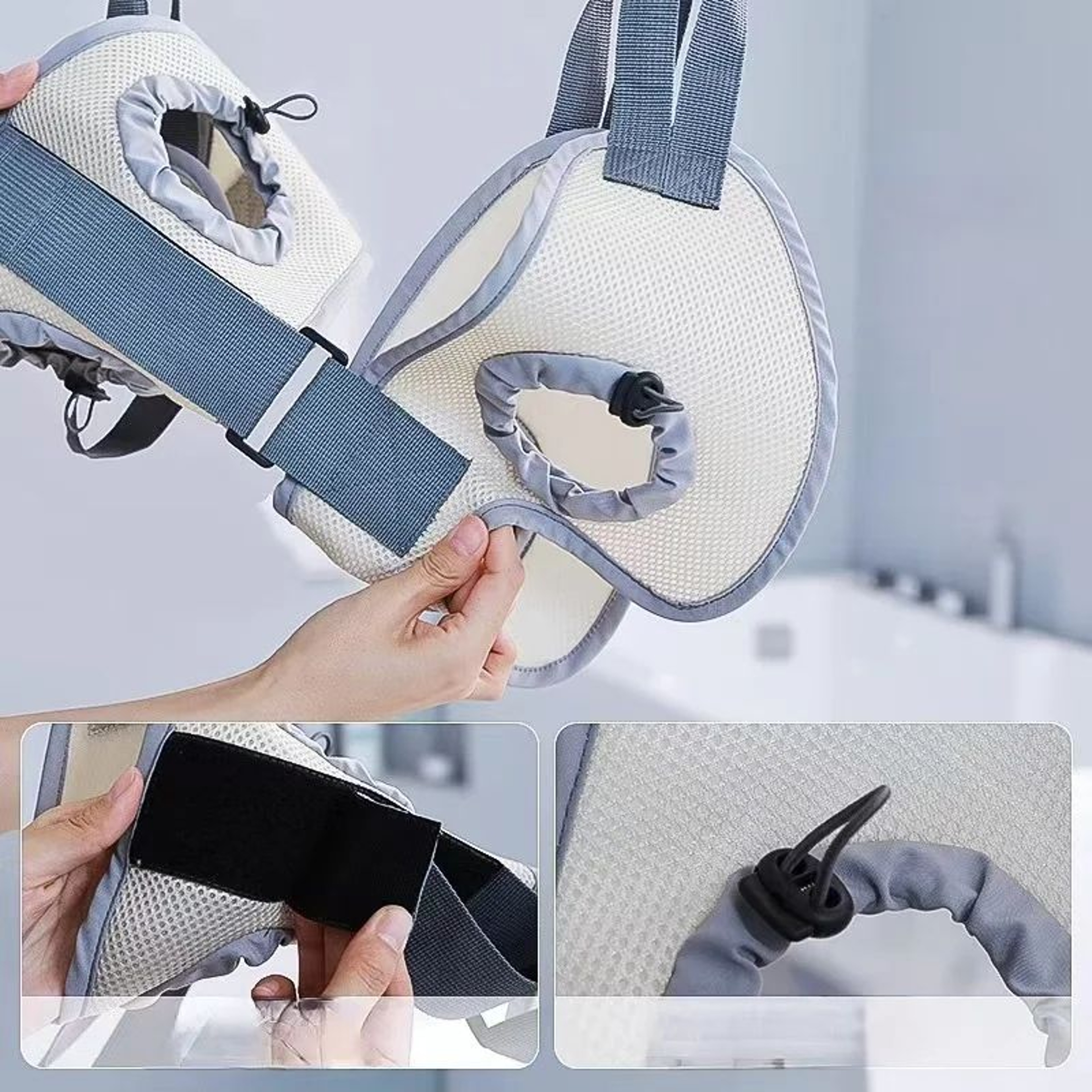 Adjustable Pet Grooming Hammock Helper  Mesh Dog  Cat Nail Trimming  Grooming Sling 3