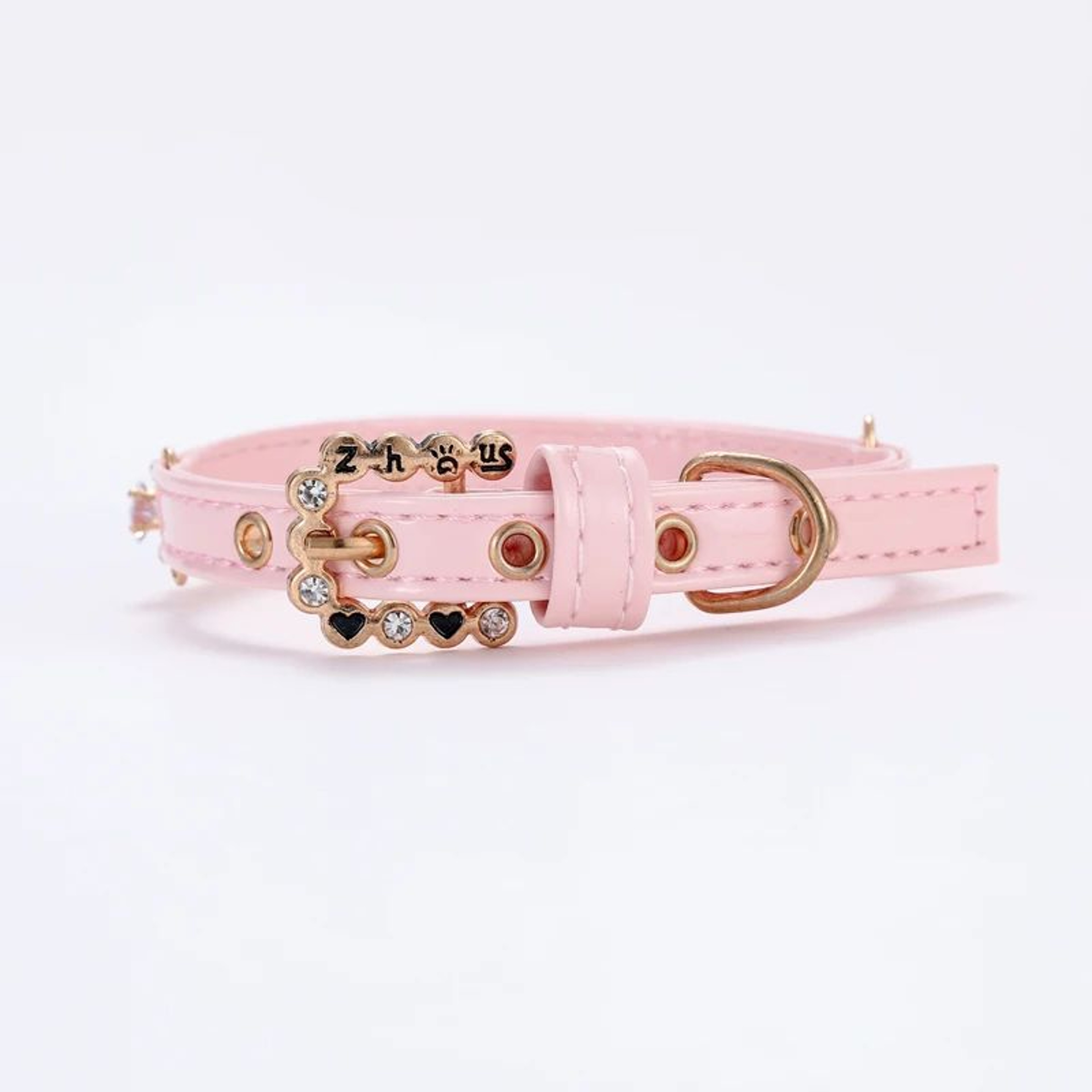 Luxury Pearl Cat Collar Necklace  Adjustable Rhinestone Pet Collar With Ribbon For Cats Puppies  Ra 1