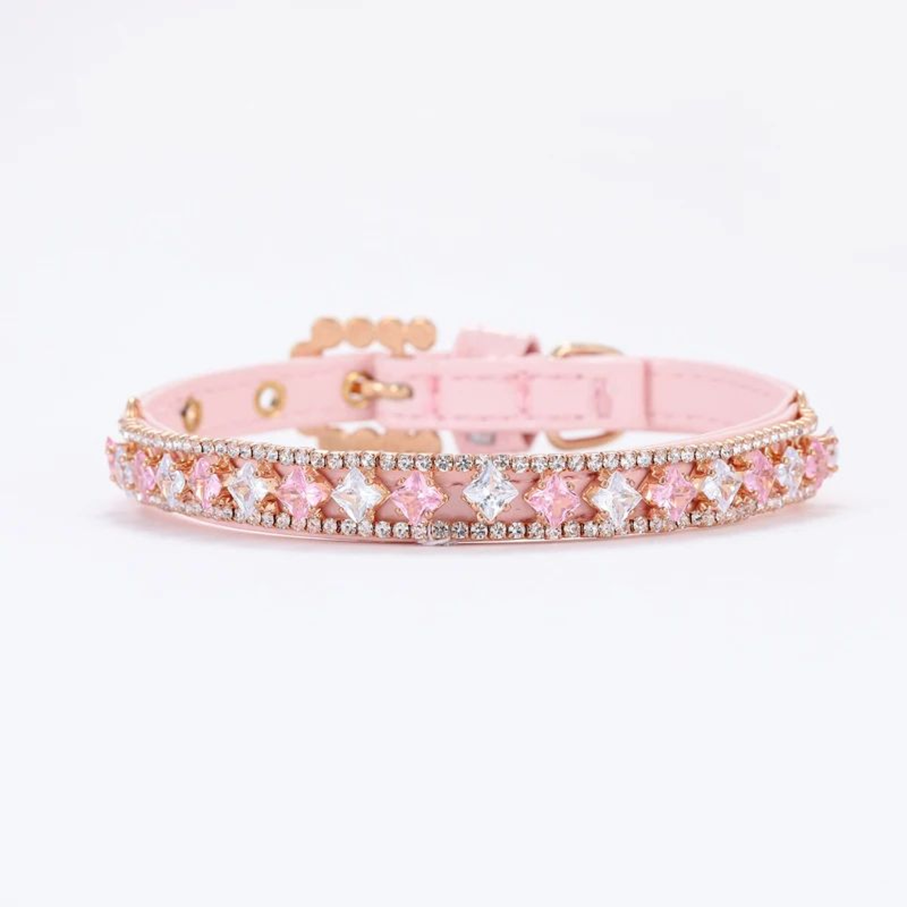 Luxury Pearl Cat Collar Necklace  Adjustable Rhinestone Pet Collar With Ribbon For Cats Puppies  Ra 2