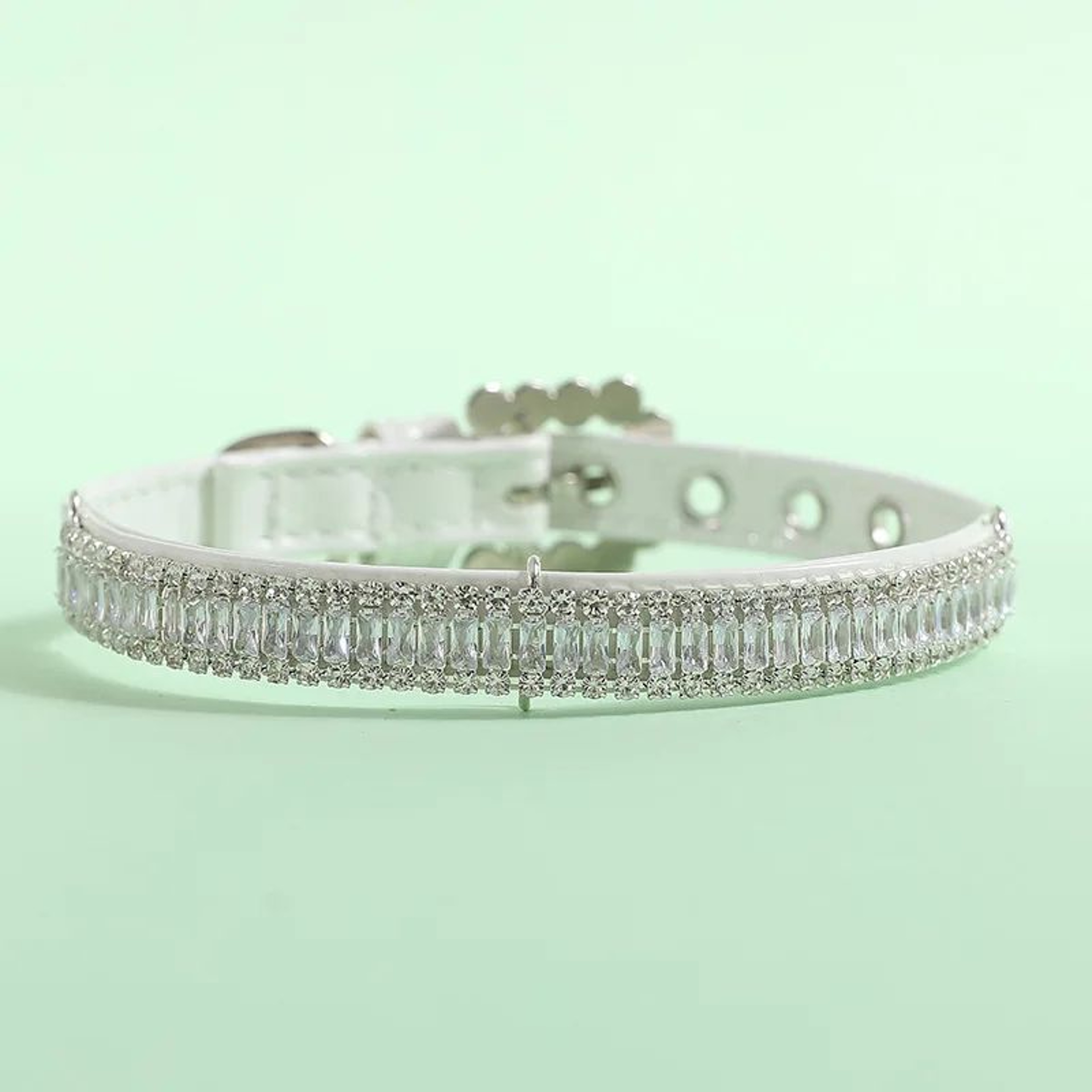 Luxury Pearl Cat Collar Necklace  Adjustable Rhinestone Pet Collar With Ribbon For Cats Puppies  Ra 7