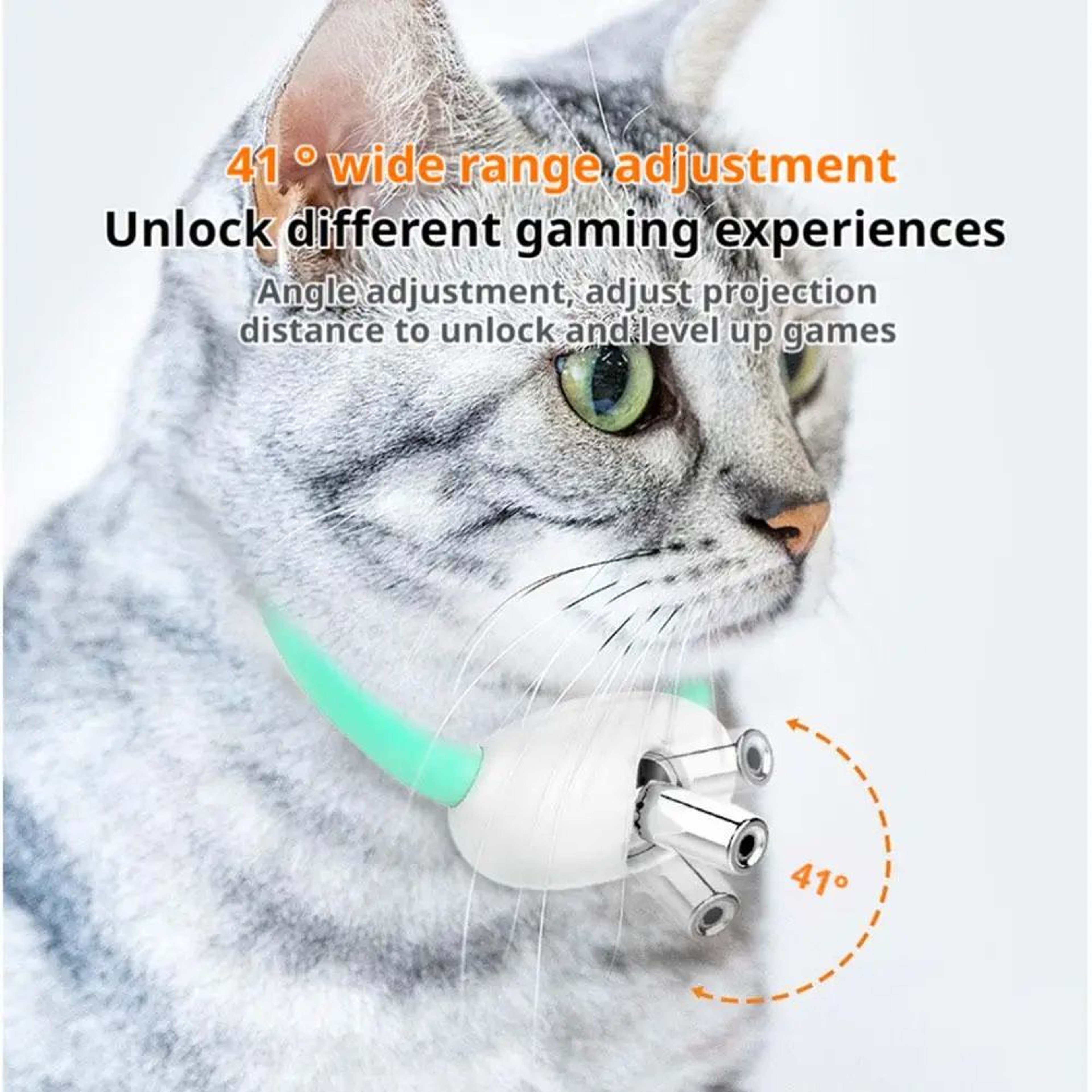 Smart Rechargeable Laser Cat Collar  Automatic Interactive Infrared Pet Toy For Anxiety Relief 4