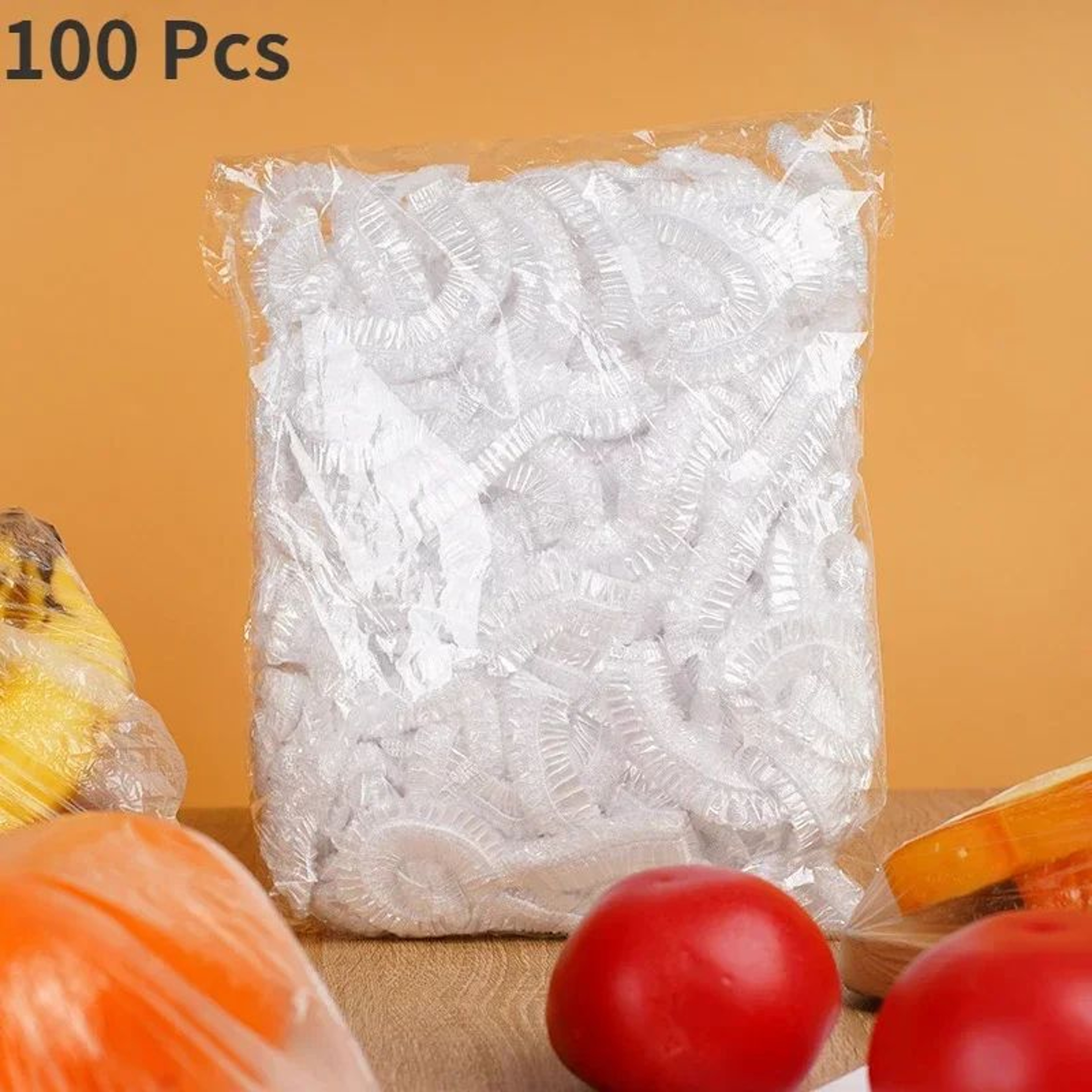 Disposable Elastic Food Cover Wrap Set  Stretchable Fresh Keeping Bowl Covers For Fruits Dishes  Le 6