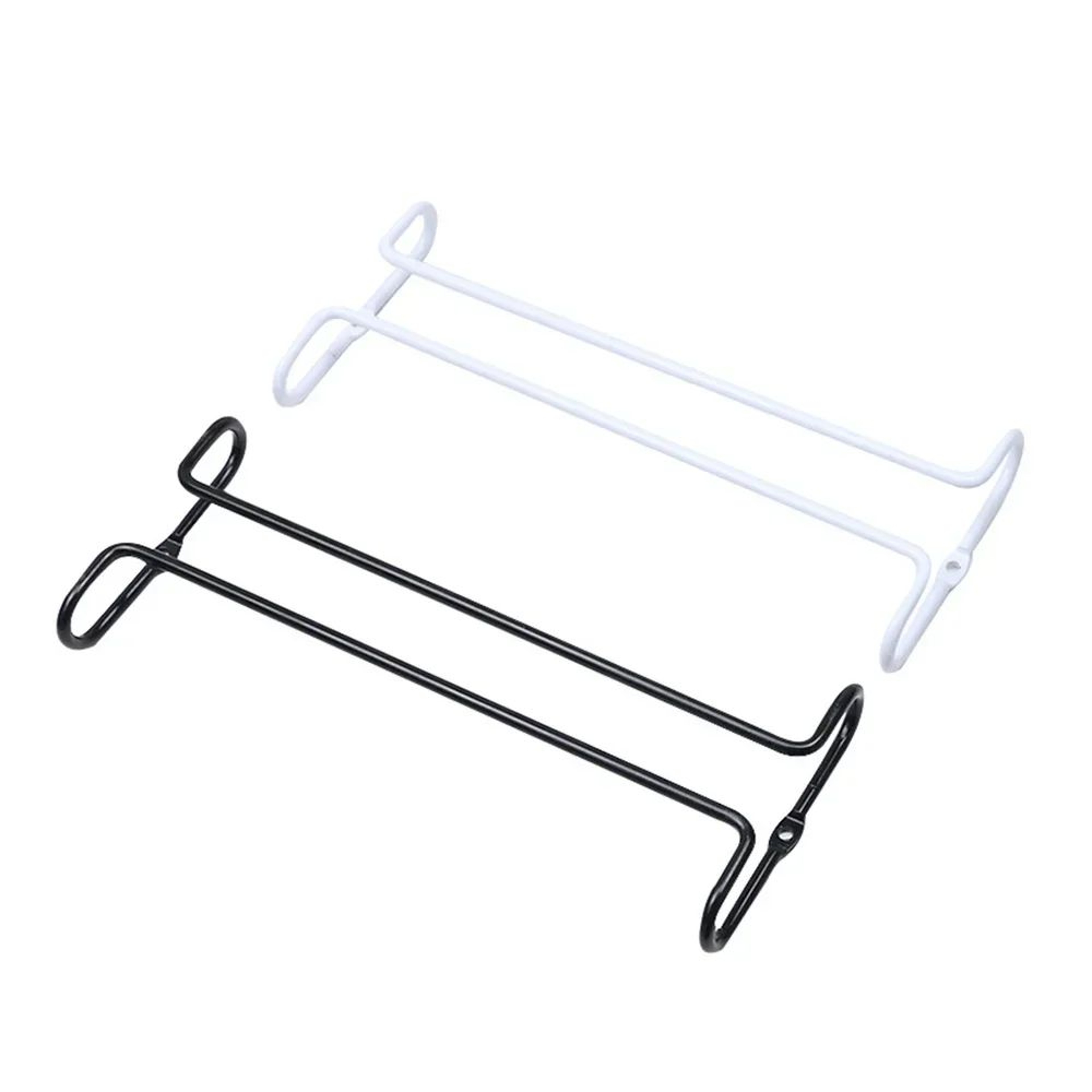 Iron WallMounted Wine Glass Rack  Hanging Stemware Holder  Kitchen Bar Organizer 4