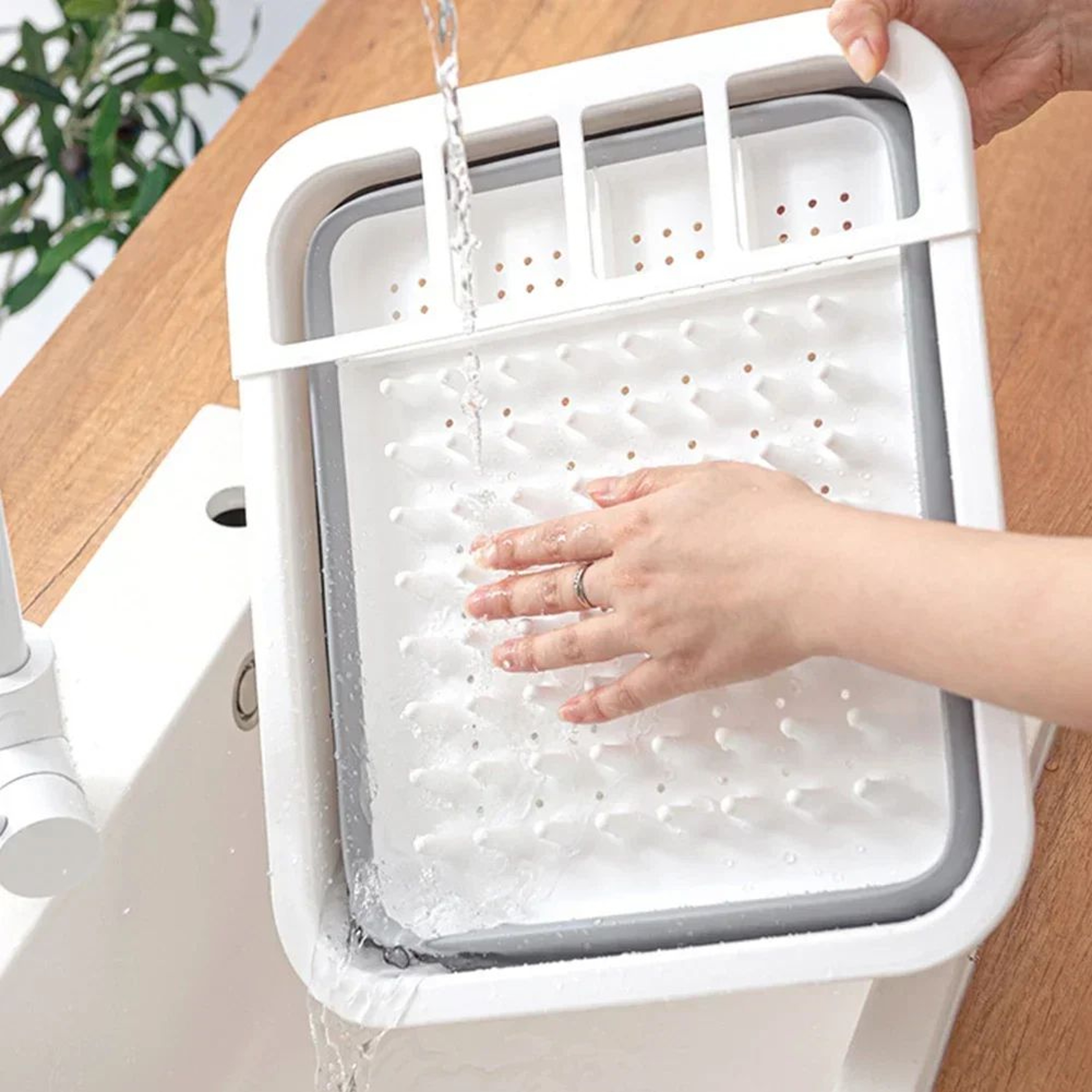 Collapsible Dish Drying Rack  Foldable Kitchen Drainer  Dinnerware Organizer For Camping And Home U 6