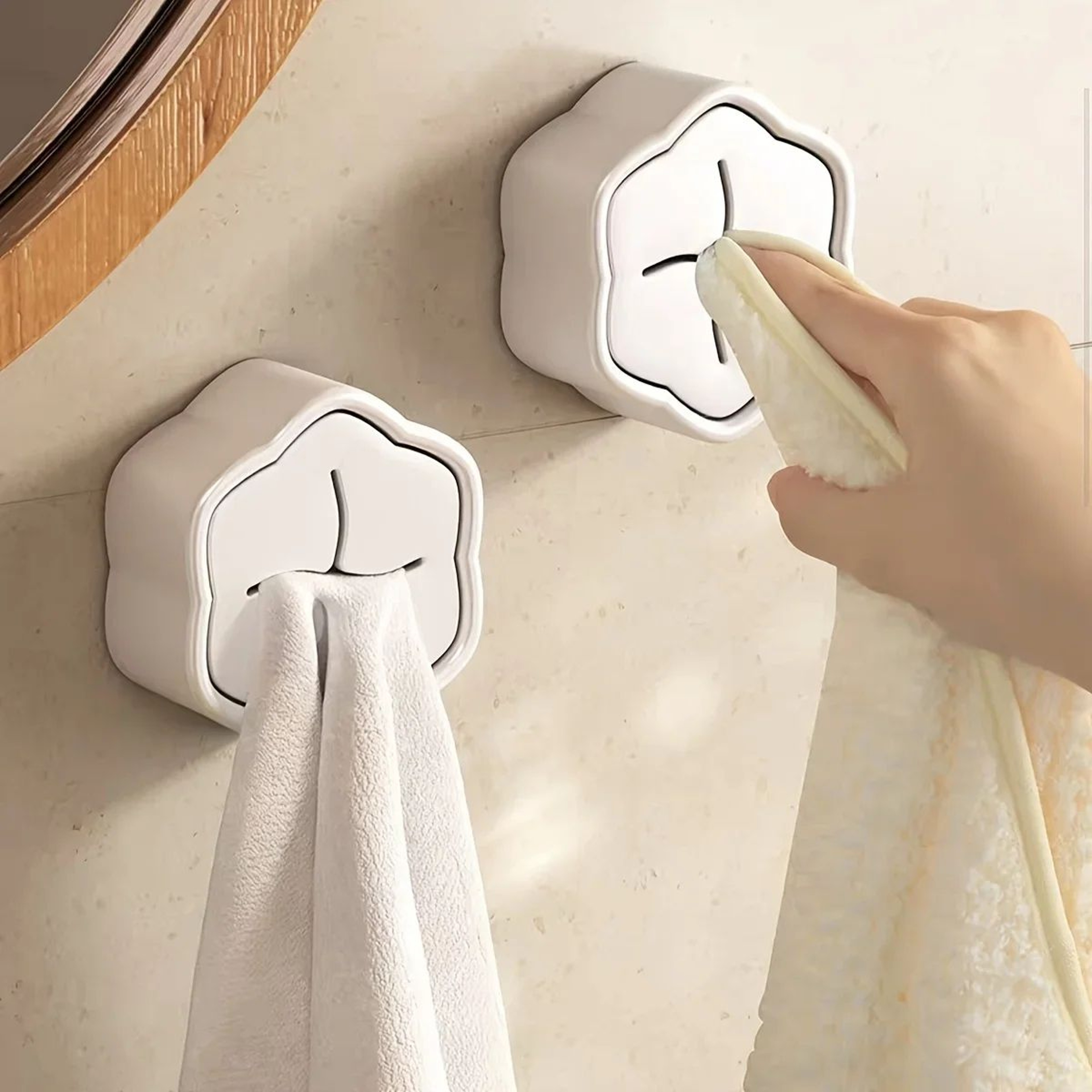 SelfAdhesive Towel Holder Hook  Multipurpose Kitchen  Bathroom Towel Organizer 1