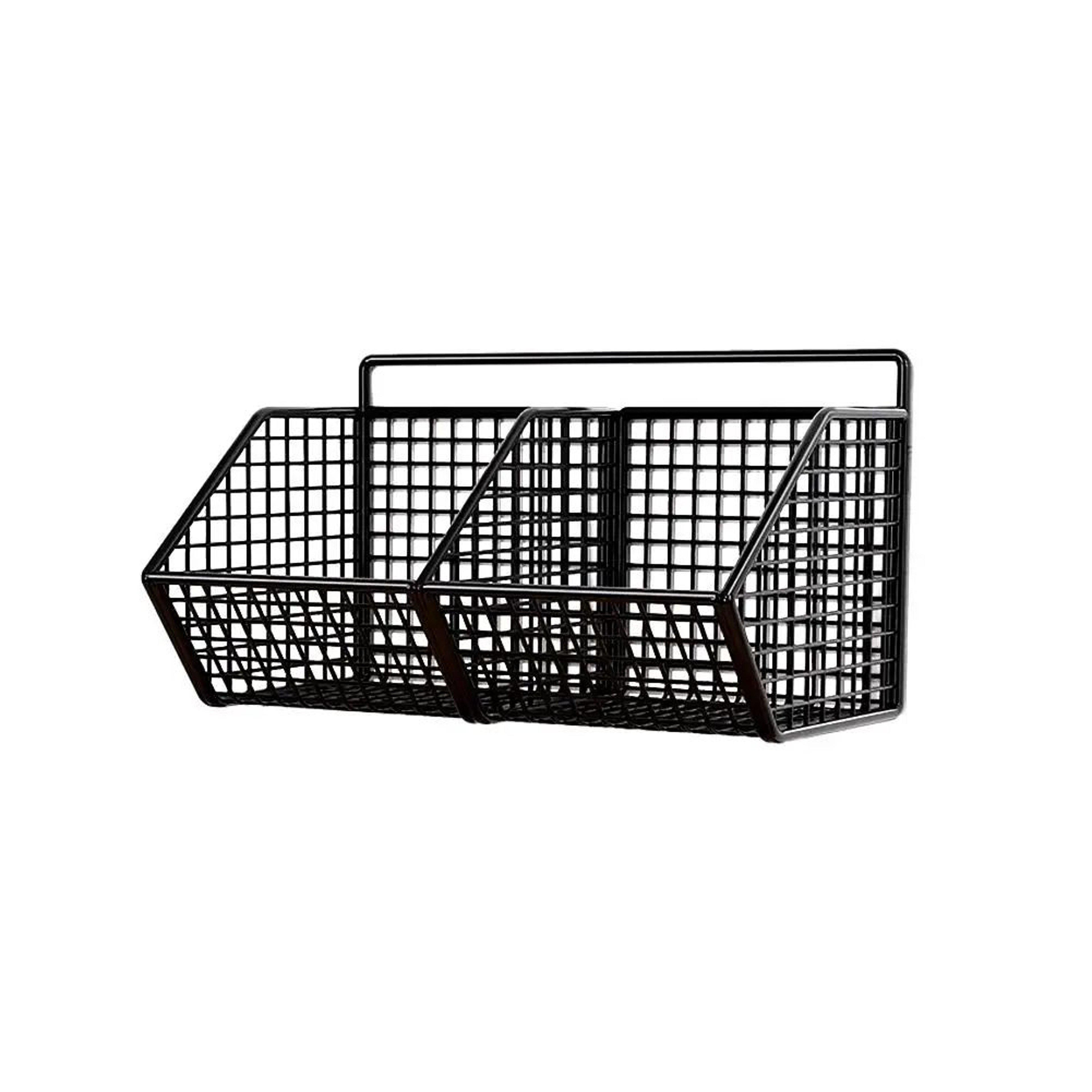 PunchFree Wrought Iron Wall Storage Basket  Rustproof Kitchen  Bathroom Organizer Shelf 4