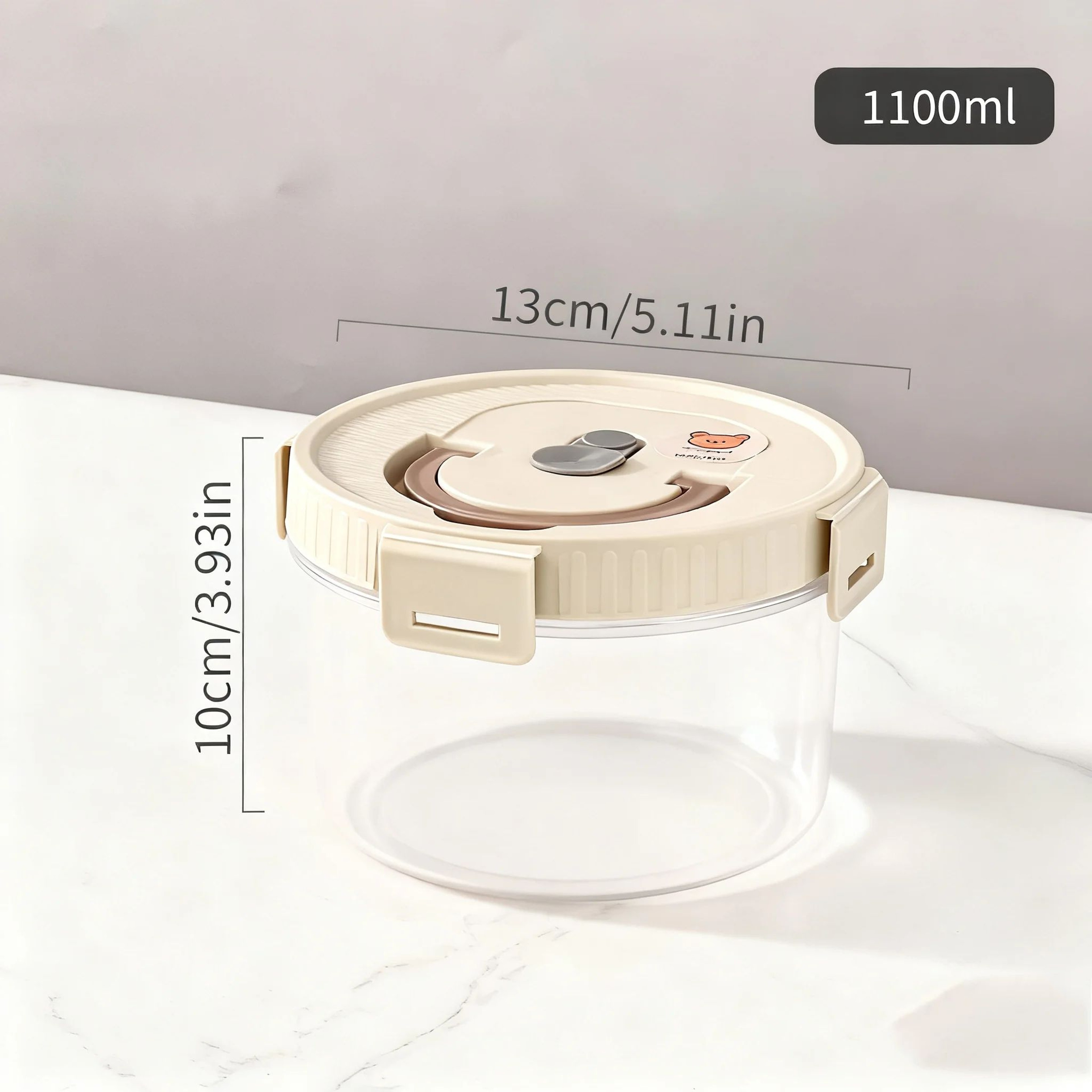 Airtight Pasta Storage Container With Handle  MoistureProof Spaghetti  Noodle Organizer Canister 14