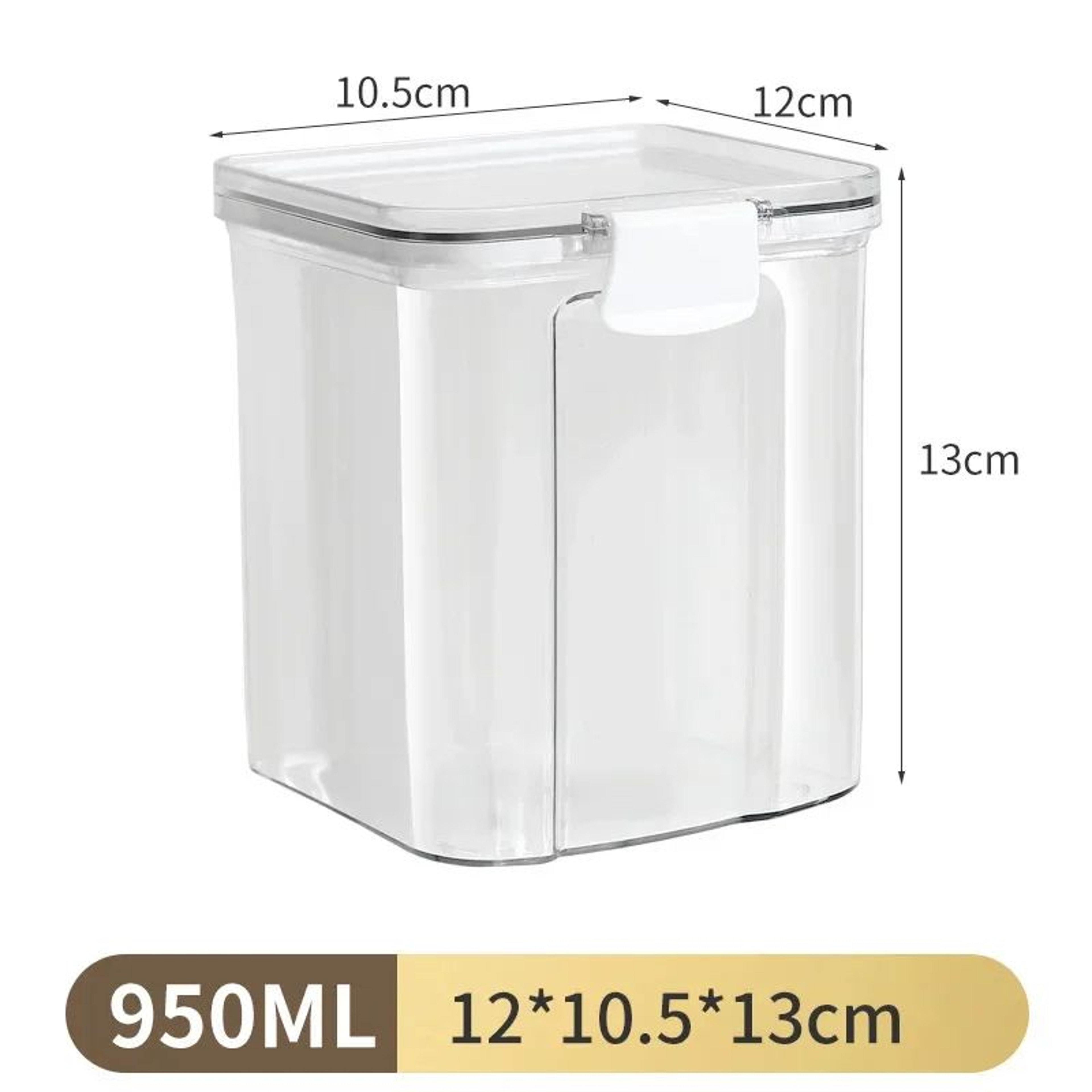 Large Capacity Airtight Kitchen Storage Jars  MoistureProof Clear PET Food Containers For Grains Co 6