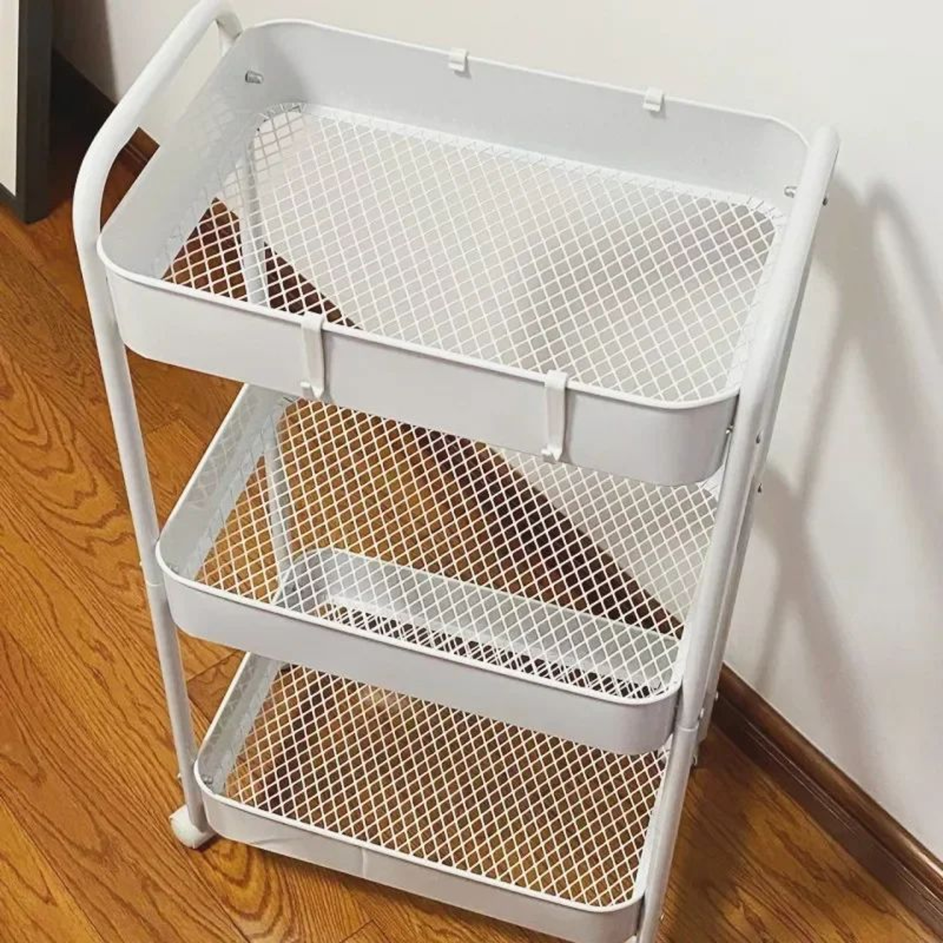 5Tier Rolling Storage Cart  Mobile Metal Utility Trolley Rack For Kitchen Bathroom Bedroom  Nursery 5
